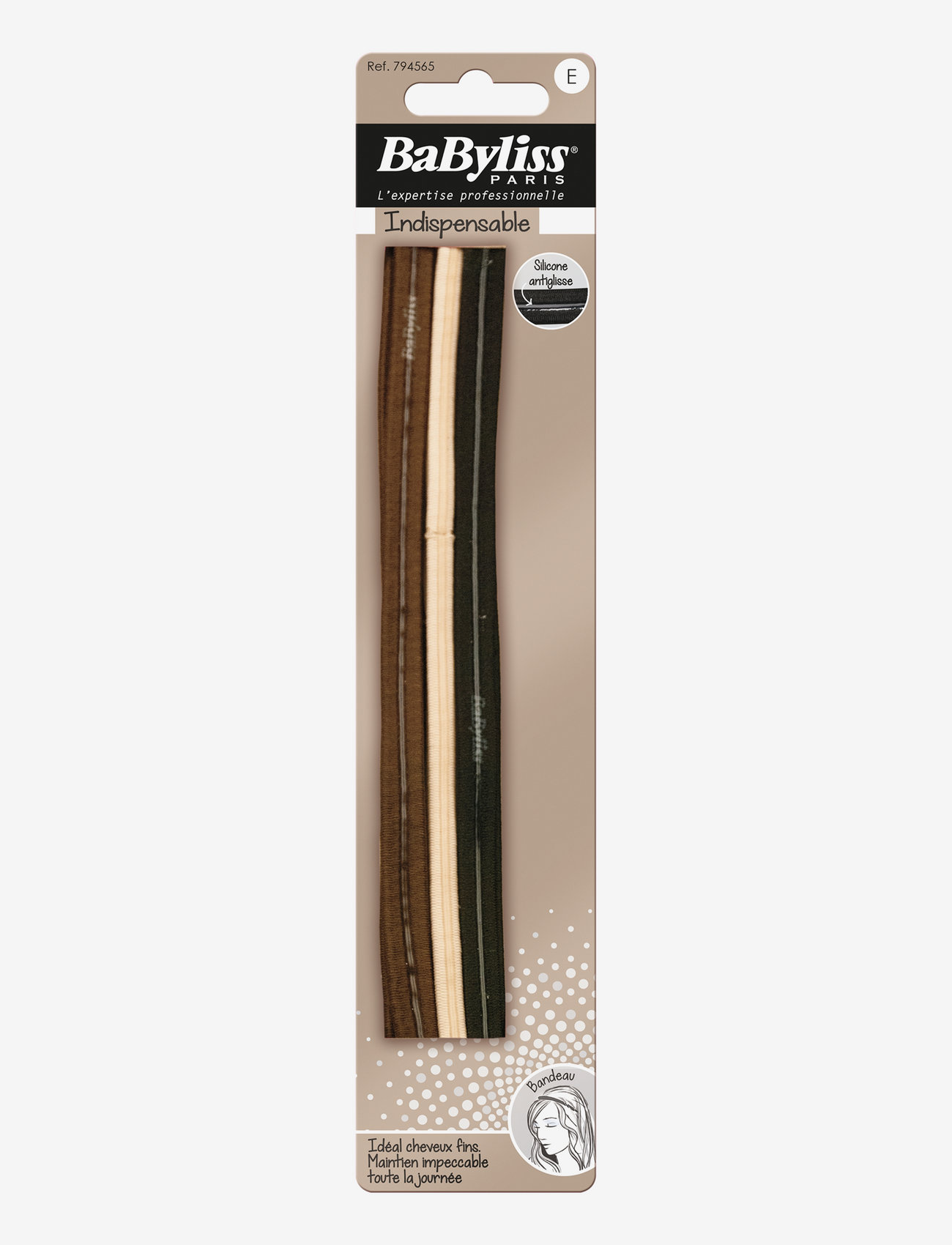 Babyliss Paris - Hair band anti slip 4 pcs - hårbånd - clear - 0