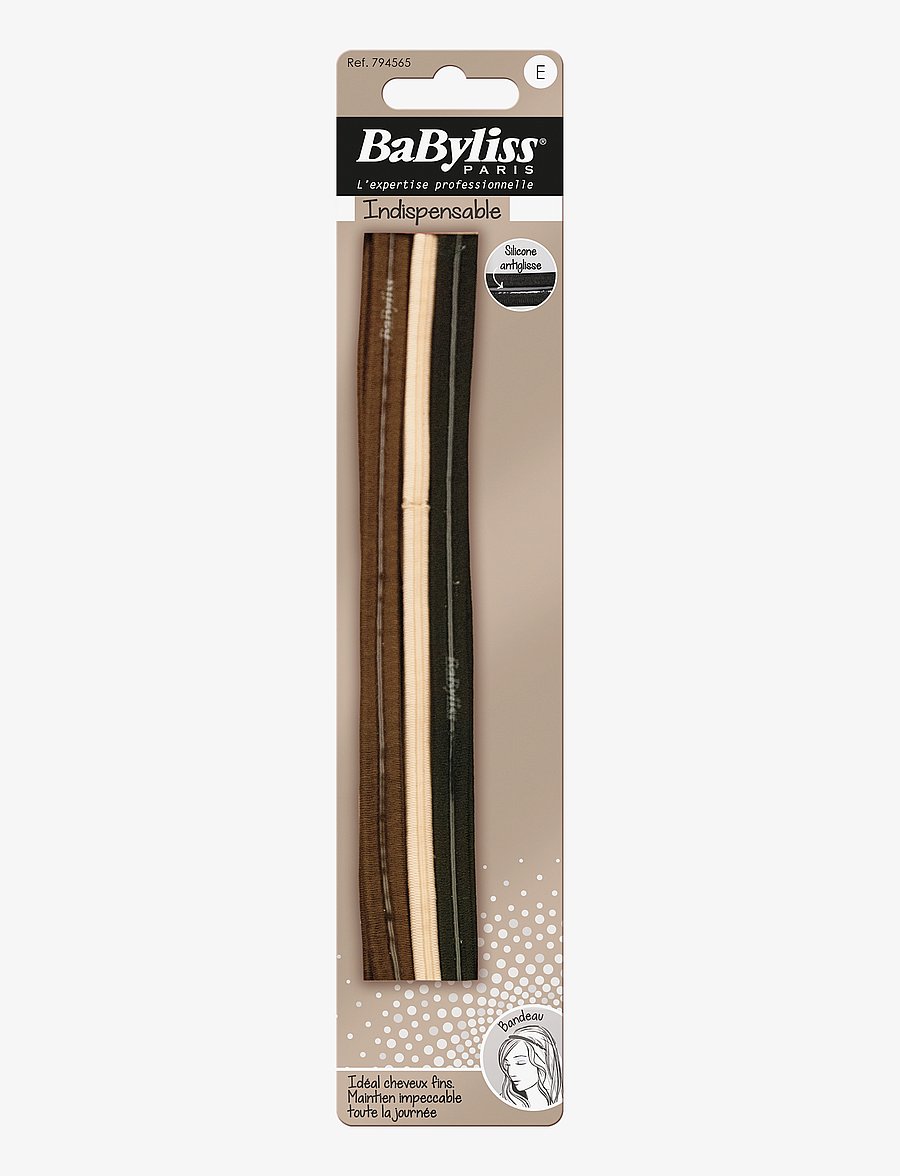 Babyliss Paris - Hair band anti slip 4 pcs - pannband - clear - 0