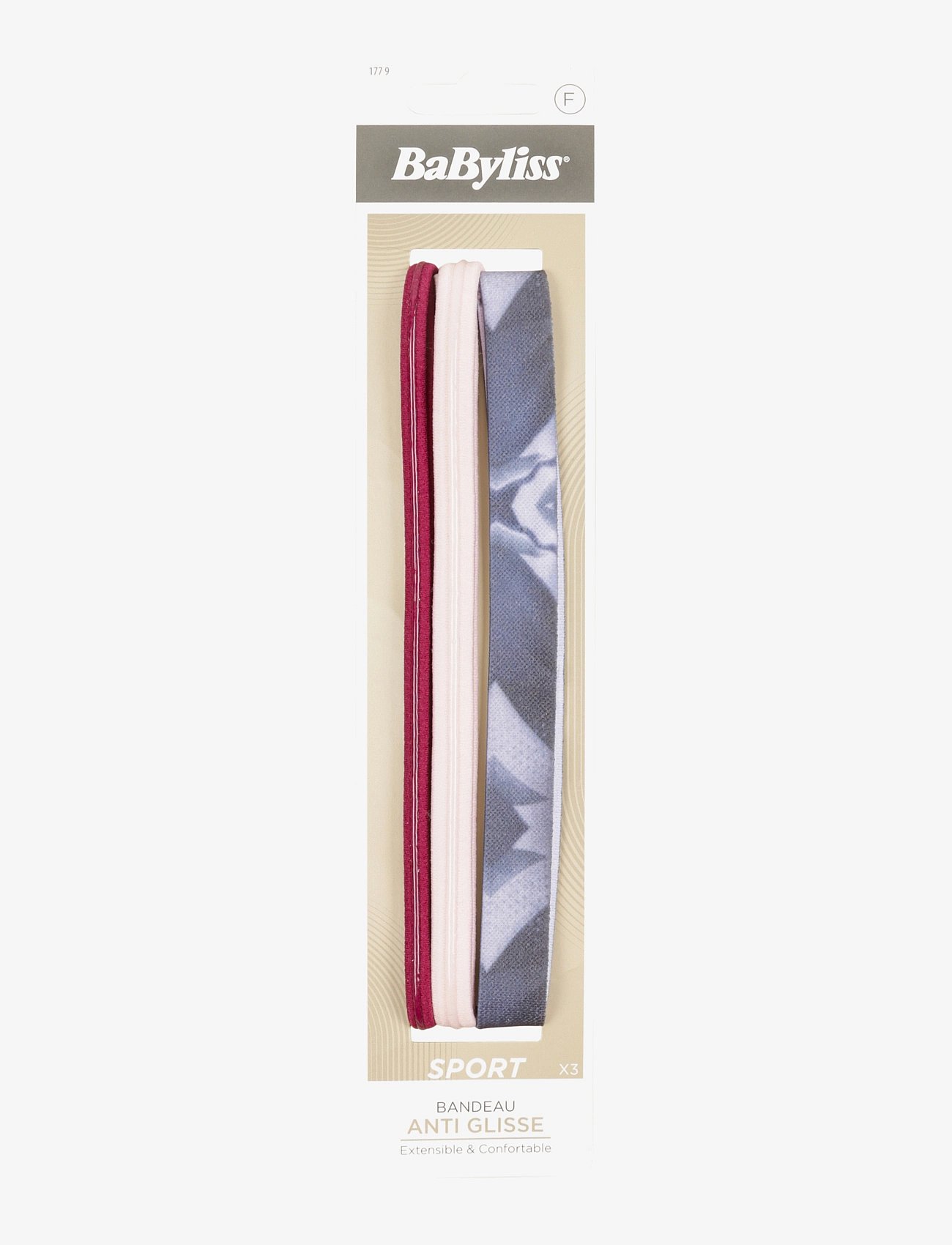 Babyliss Paris Hairband Anti Slip Sport 3 Pcs - Multi/patterned - ONE SIZE