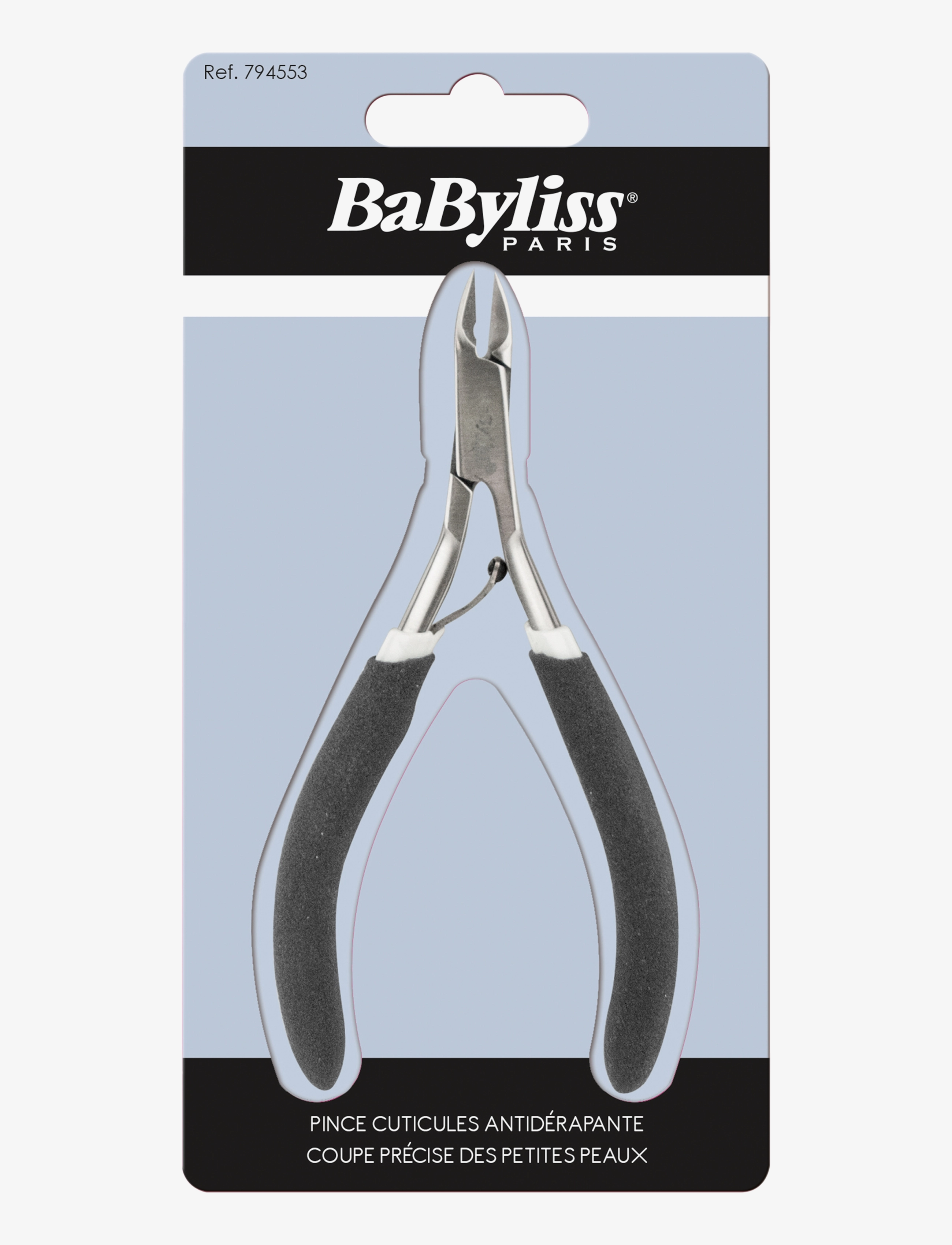 Babyliss Paris Cuticule Clipper With Anti-Grip Handles, Neglepleje, Sort, Str: ONE SIZE