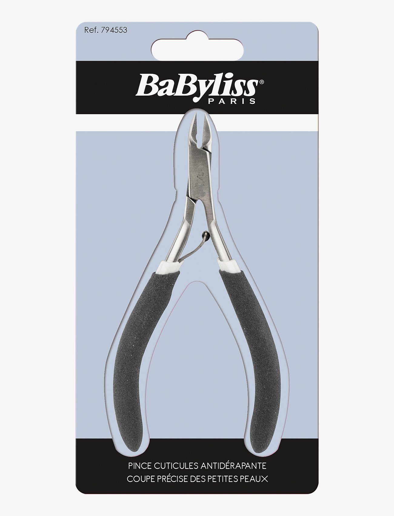 CUTICULE CLIPPER WITH ANTI-GRIP HANDLES