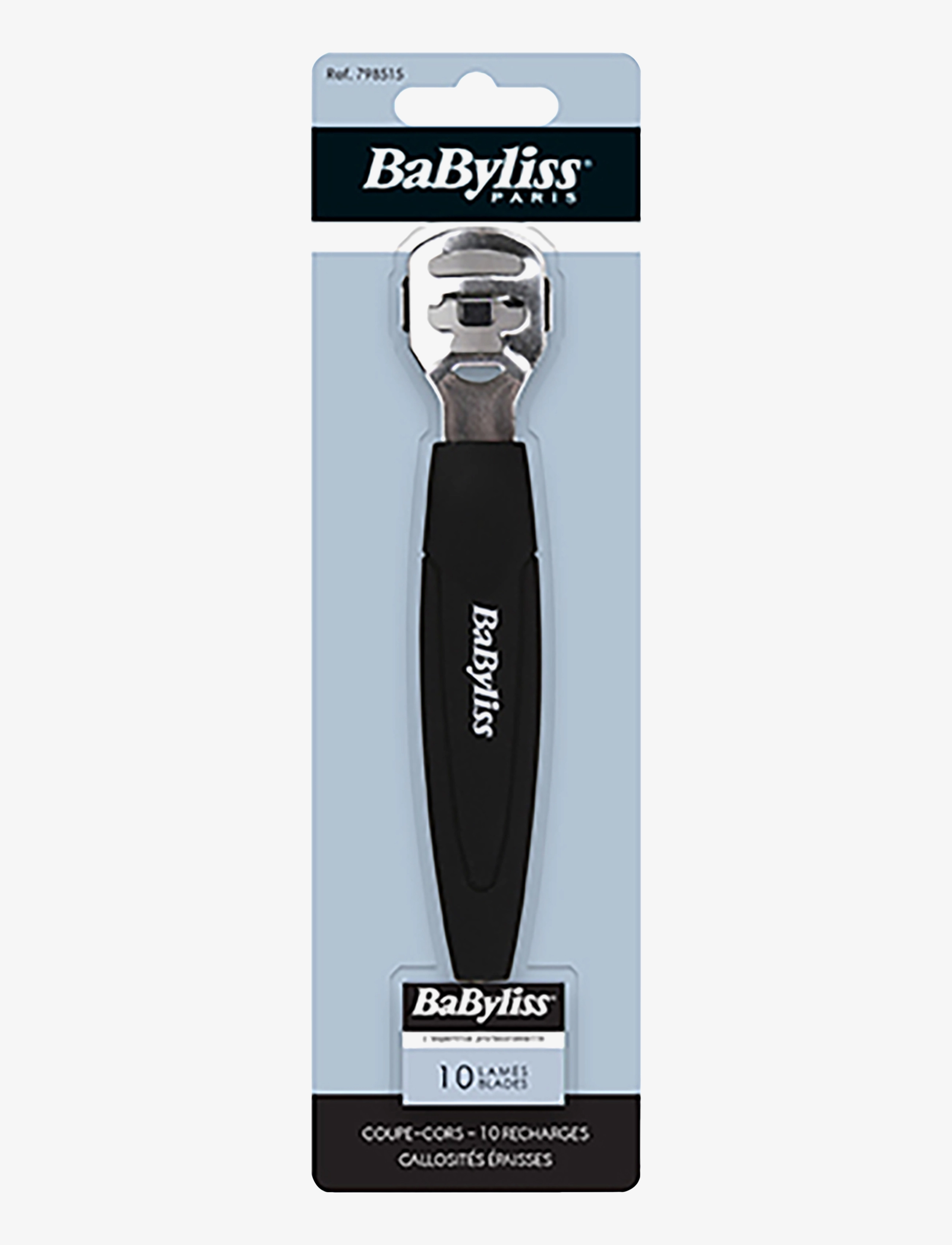 Babyliss Paris Callus Remover, Fodcreme og pedicure, Sort, Str: ONE SIZE