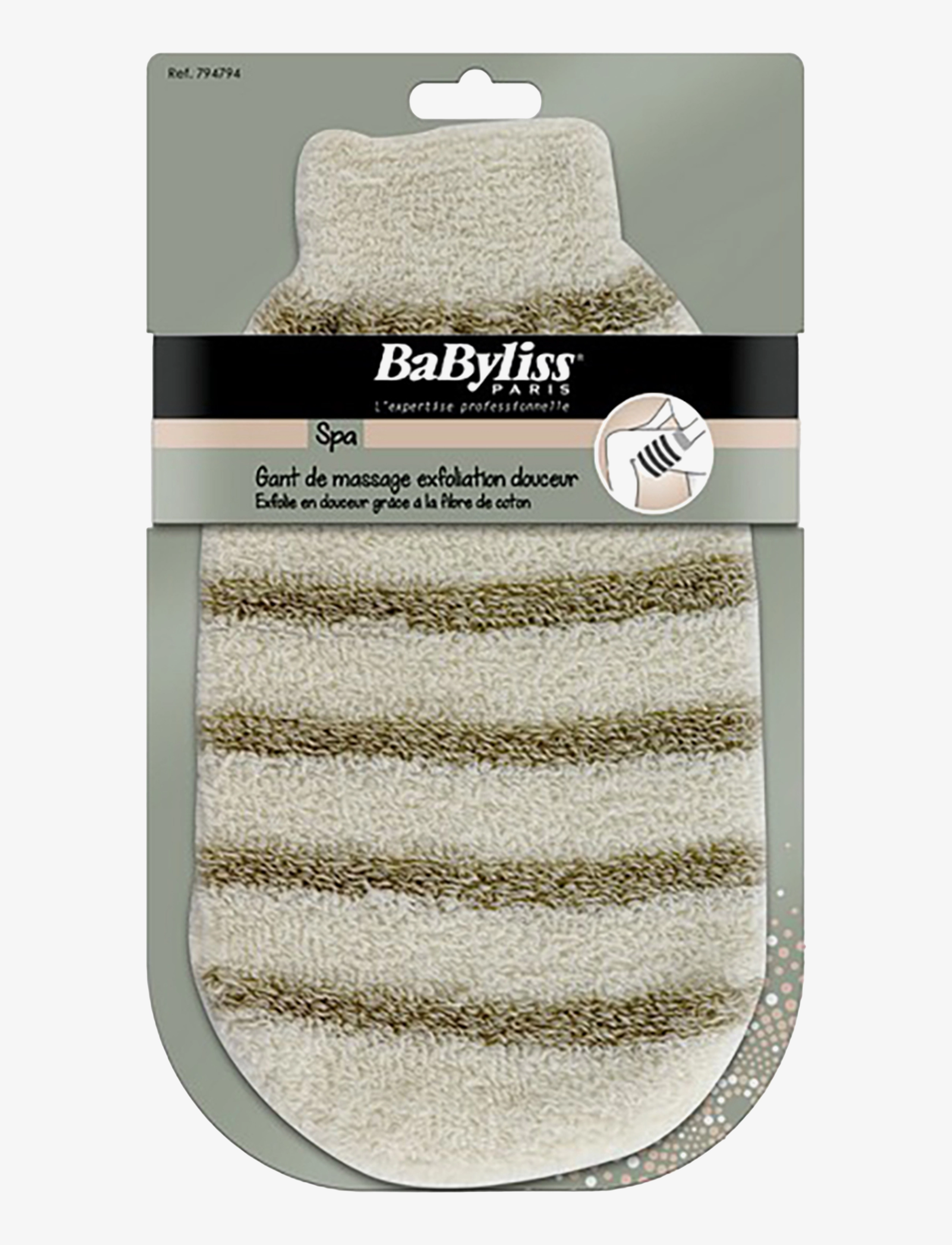 Babyliss Paris Massage Glove Peeling, Bodyscrub, Multi/mønstret, Str: ONE SIZE