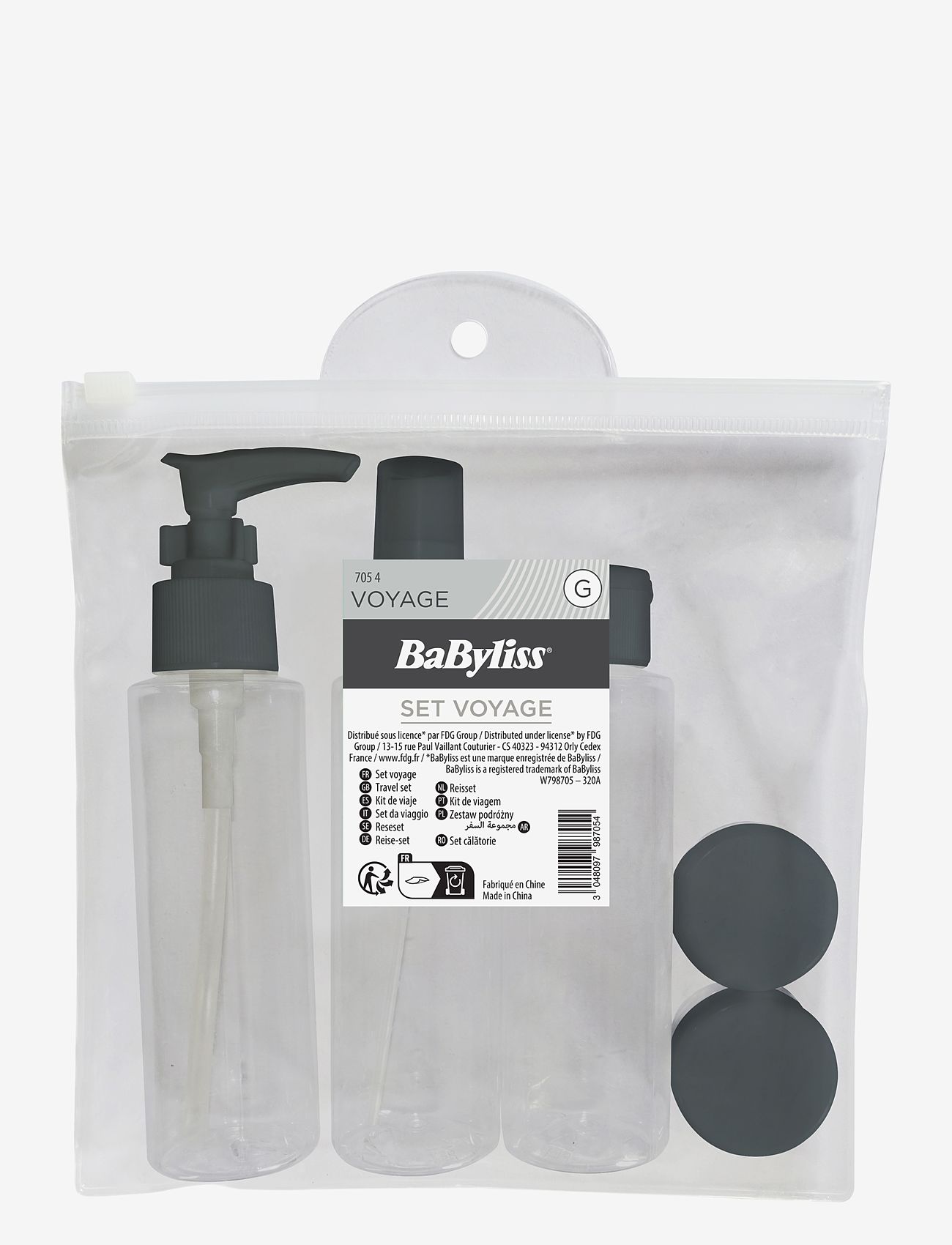 Babyliss Paris - Travel Kit - gjafasett - clear - 0