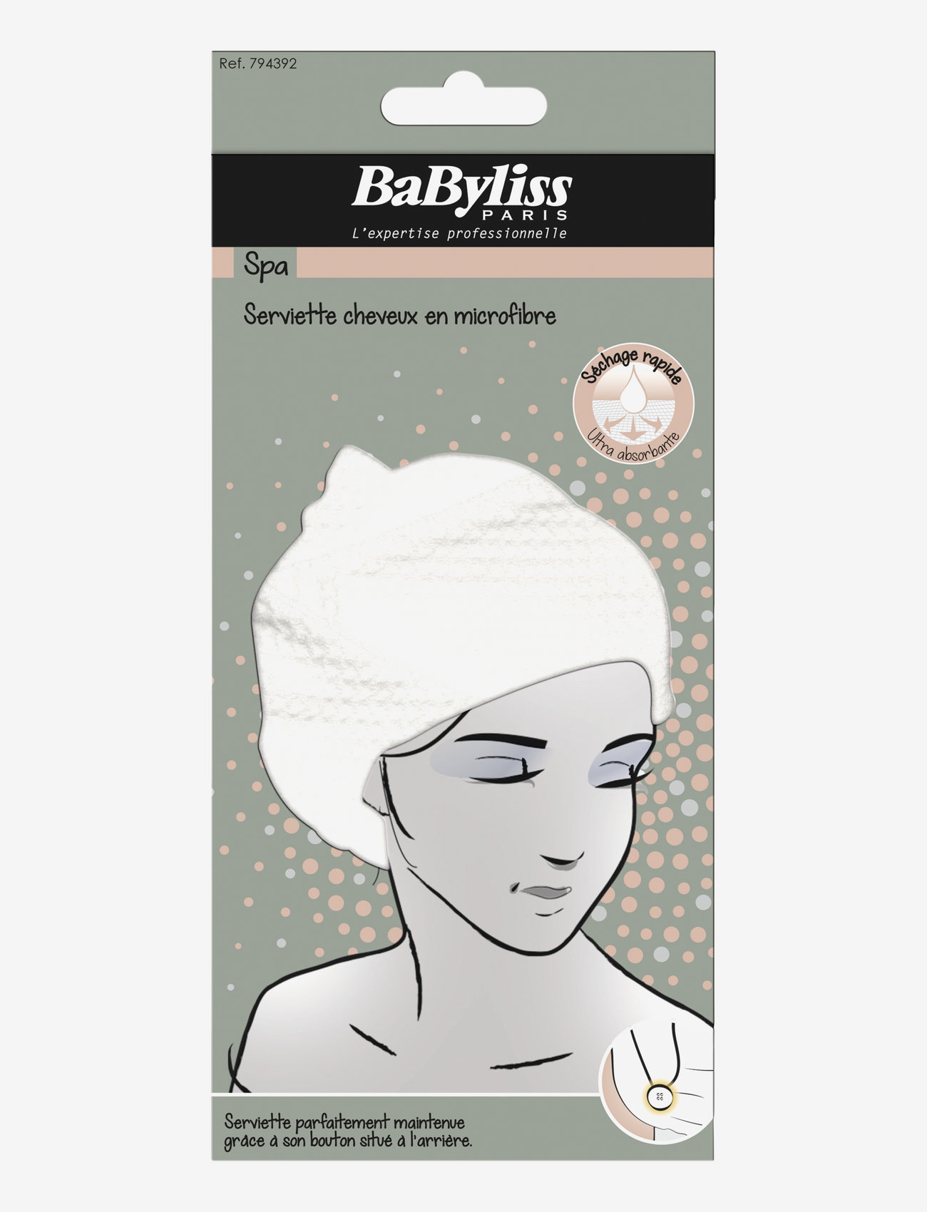 Babyliss Paris - HAIR TOWEL - hårfön - clear - 0