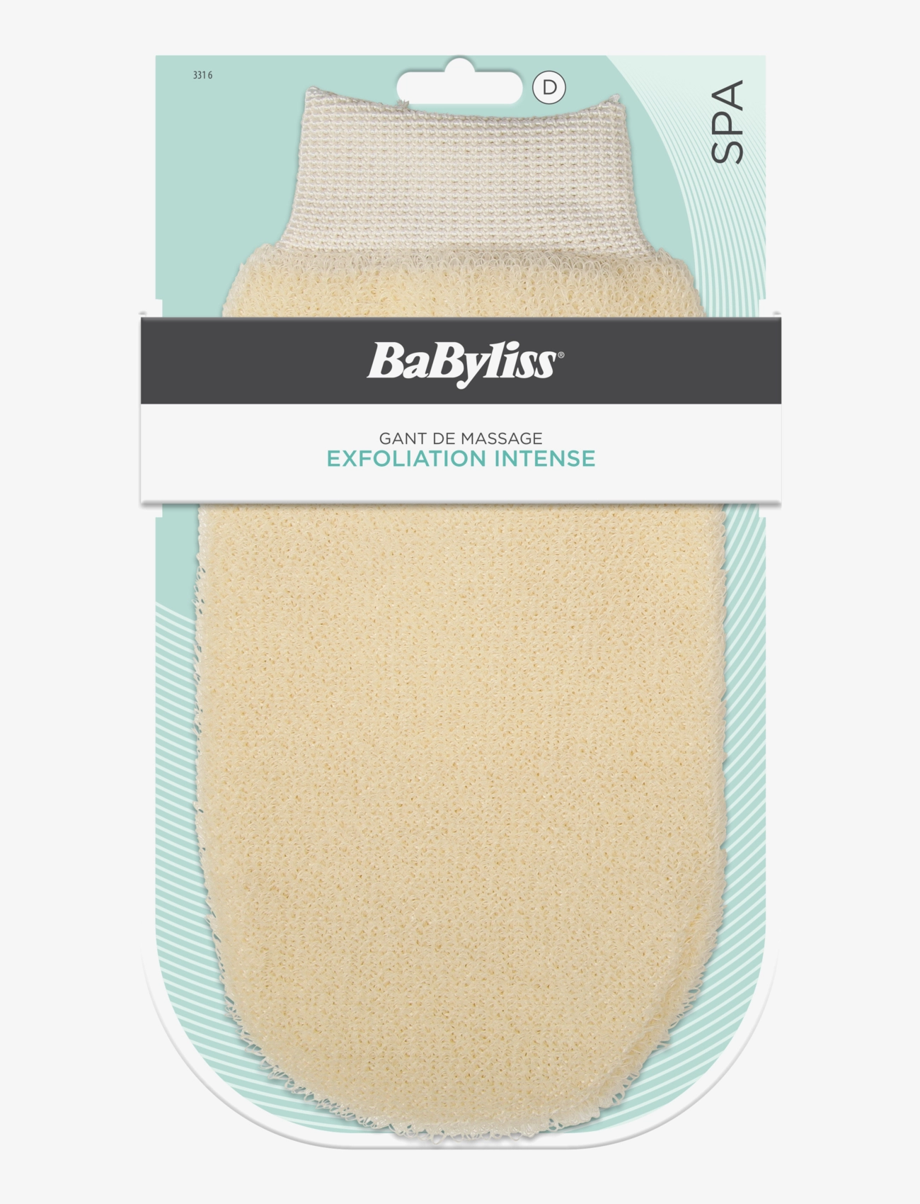 Babyliss Paris Massagevante Exfolierande, Bodyscrub, Nude, Str: 4 pcs