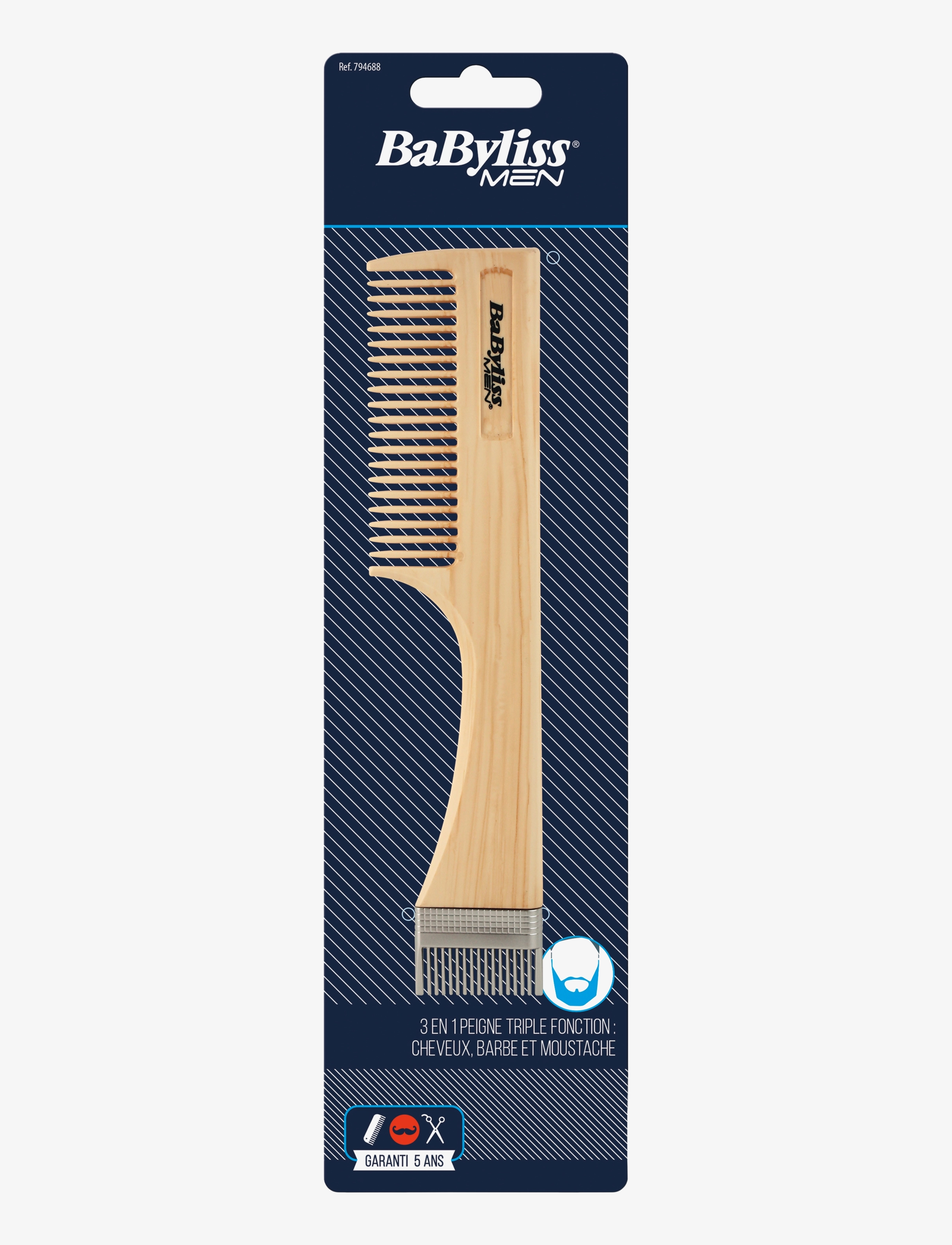 Babyliss Paris Double Comb, Kam og børste, Beige, Str: ONE SIZE