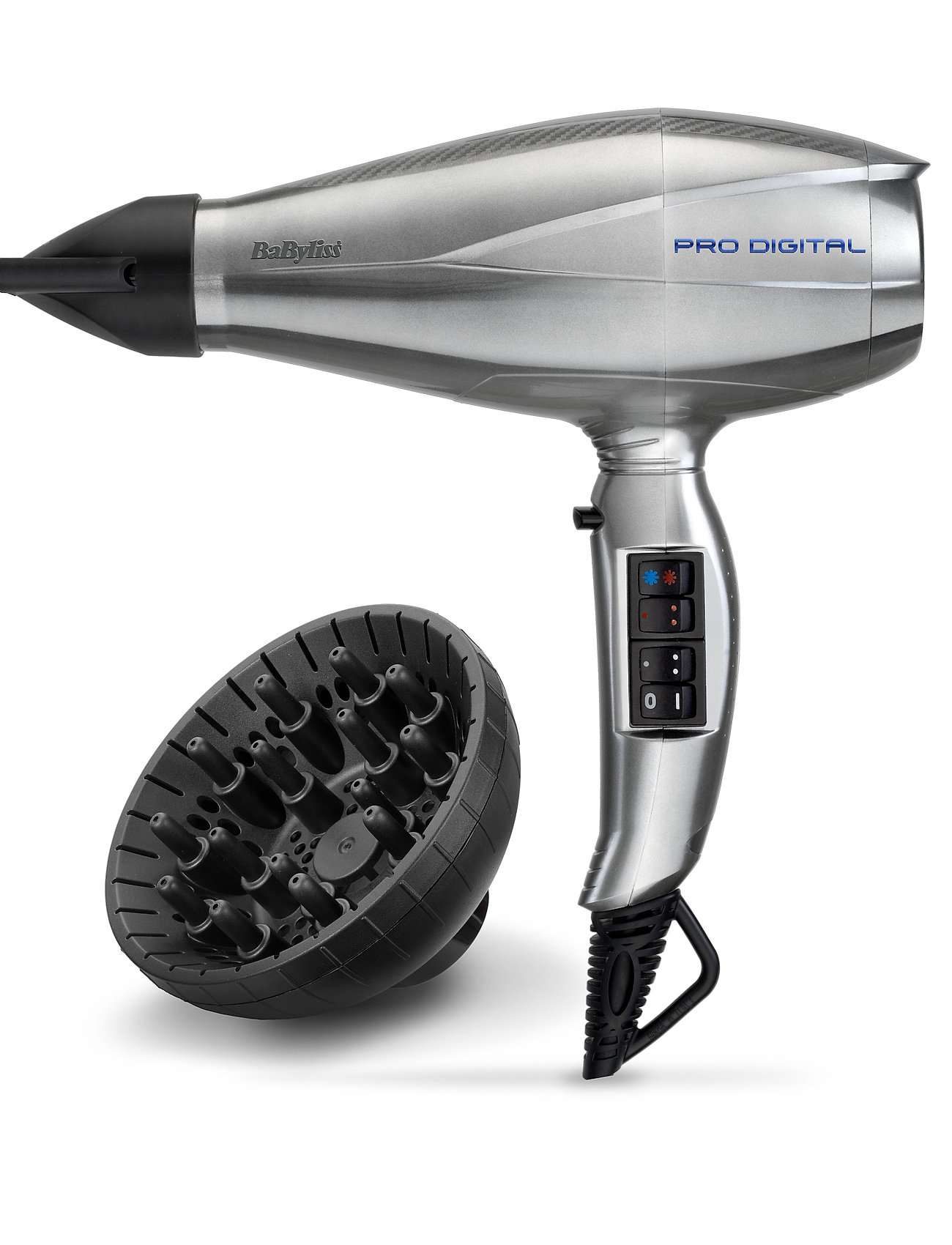 BaByliss - Pro Digital - hårtørrere - silver - 4