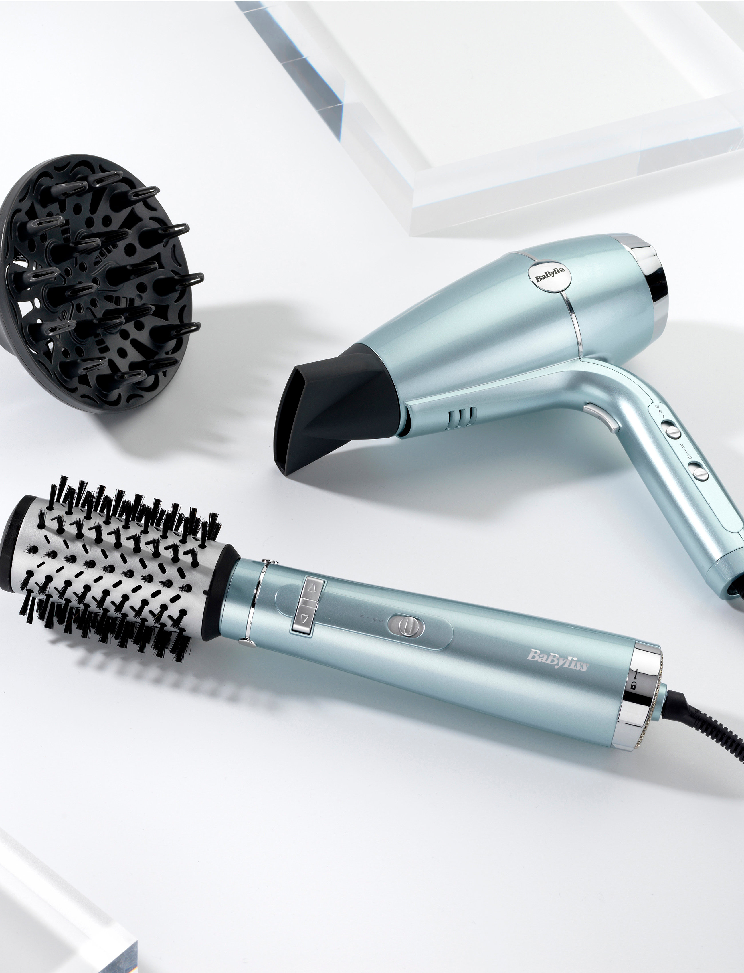 BaByliss Hydro-Fusion Air Styler, One Size, Blue, Værktøj > Tørretumblere, Dame