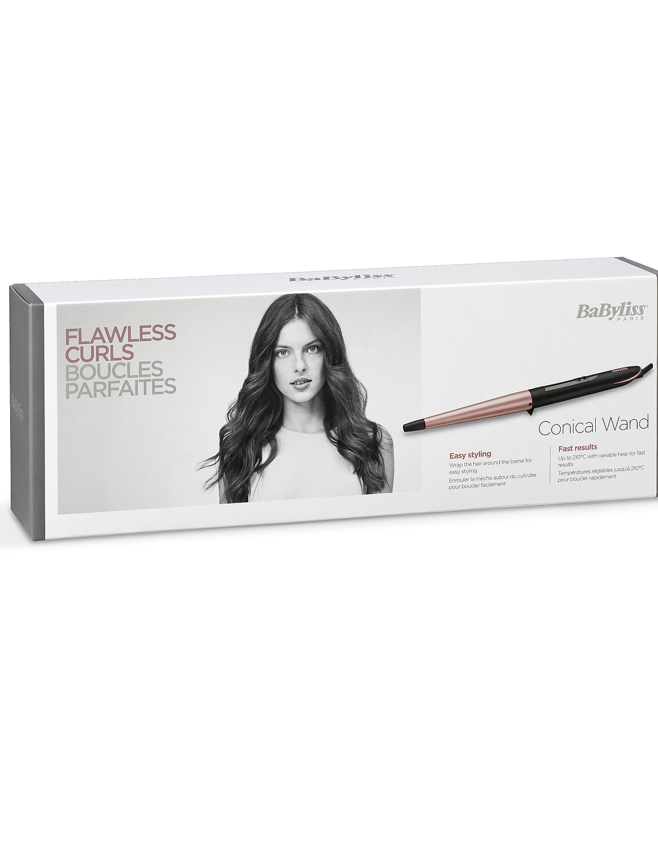 BaByliss - Conical Wand - lokitangid - black/rose gold - 5