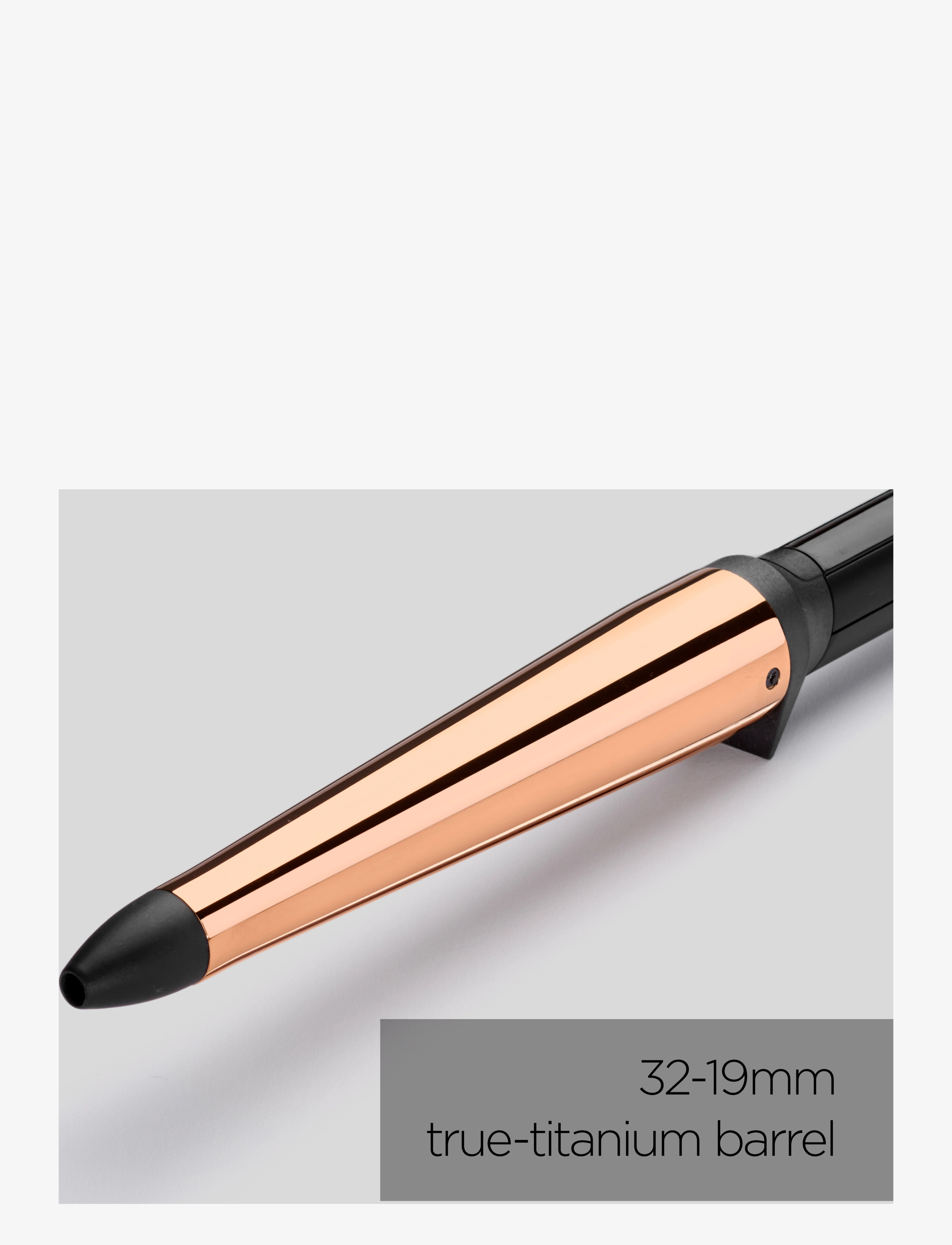 BaByliss - Titanium Brilliance Conical - matu taisnotāji un lokšķēres - black/gold - 2
