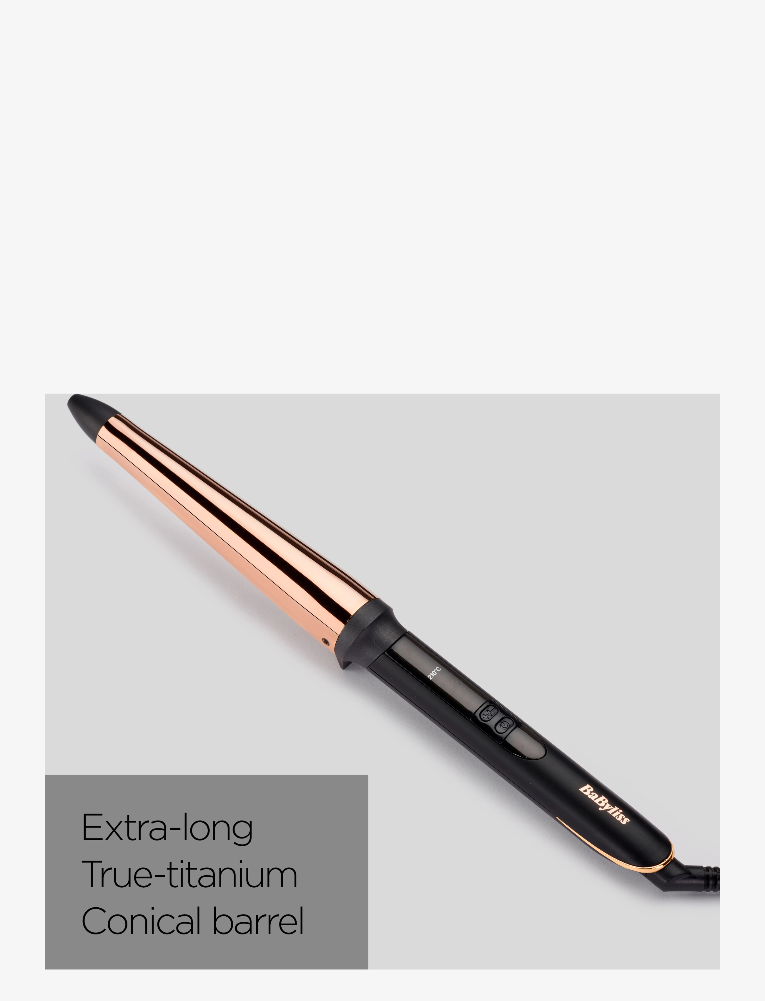 BaByliss - Titanium Brilliance Conical - matu taisnotāji un lokšķēres - black/gold - 4
