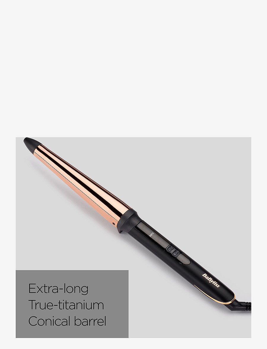 BaByliss - Titanium Brilliance Conical - lokitangid - black/gold - 4