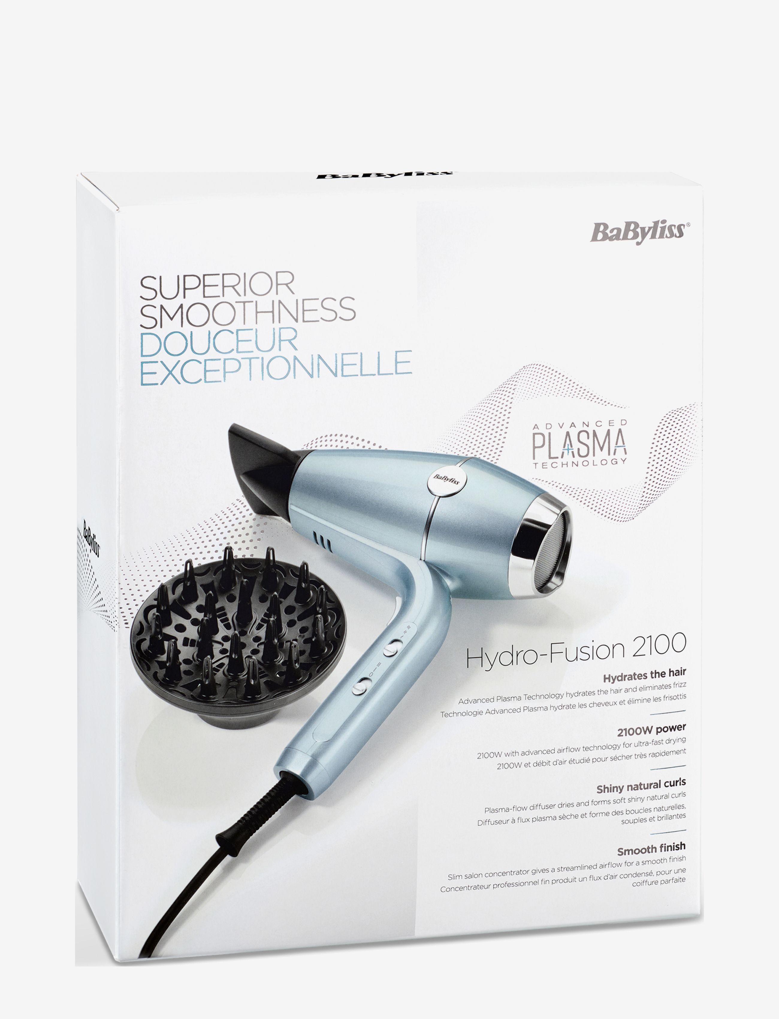 BaByliss - Hydro-Fusion 2100 - hårtørrere - light blue - 5