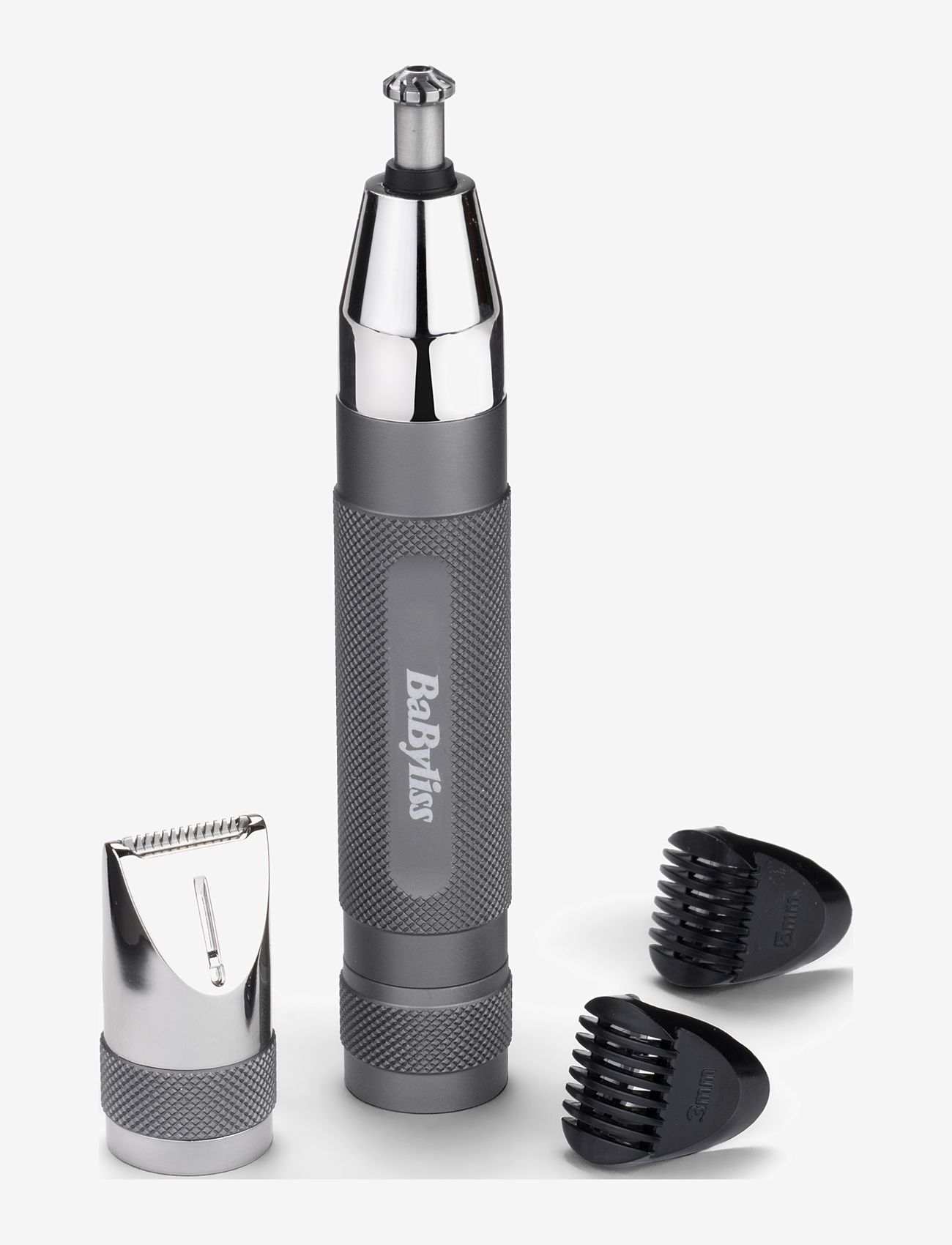 BaByliss - Super X Metal Series Nose, Ear and Eyebrow Trimmer - för honom - grey/chrome - 0