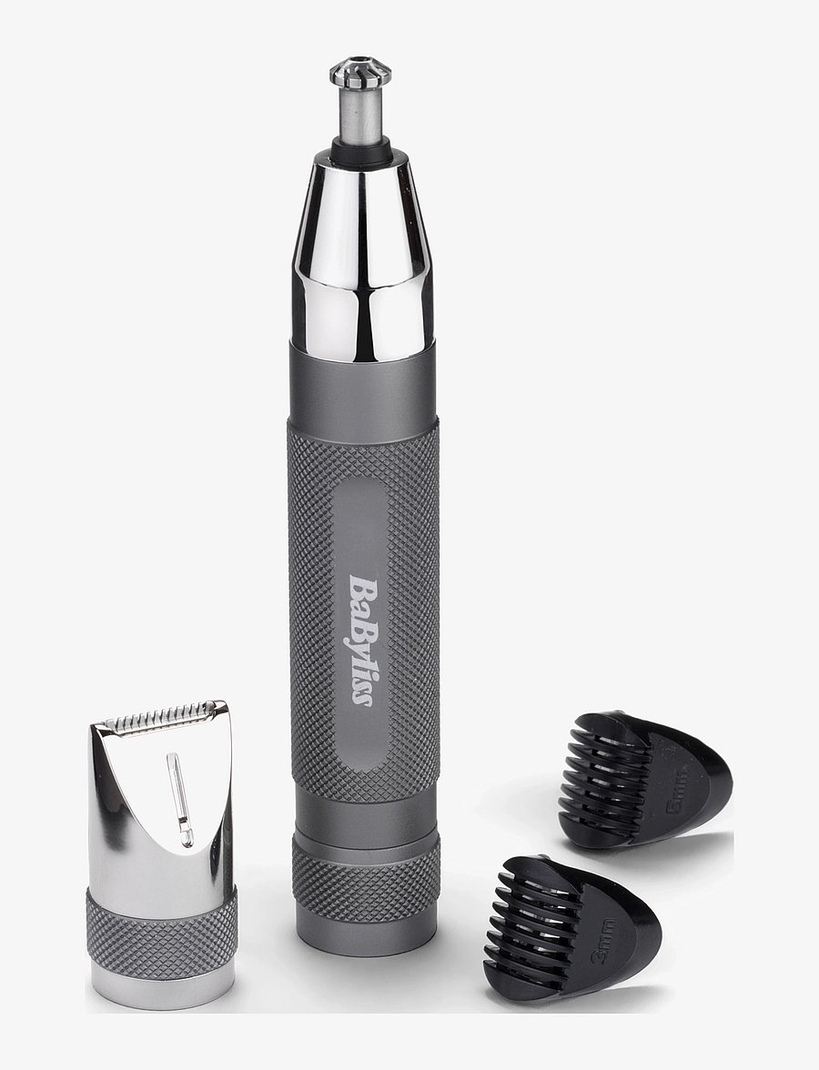 BaByliss - Super X Metal Series Nose, Ear and Eyebrow Trimmer - for him - grey/chrome - 0