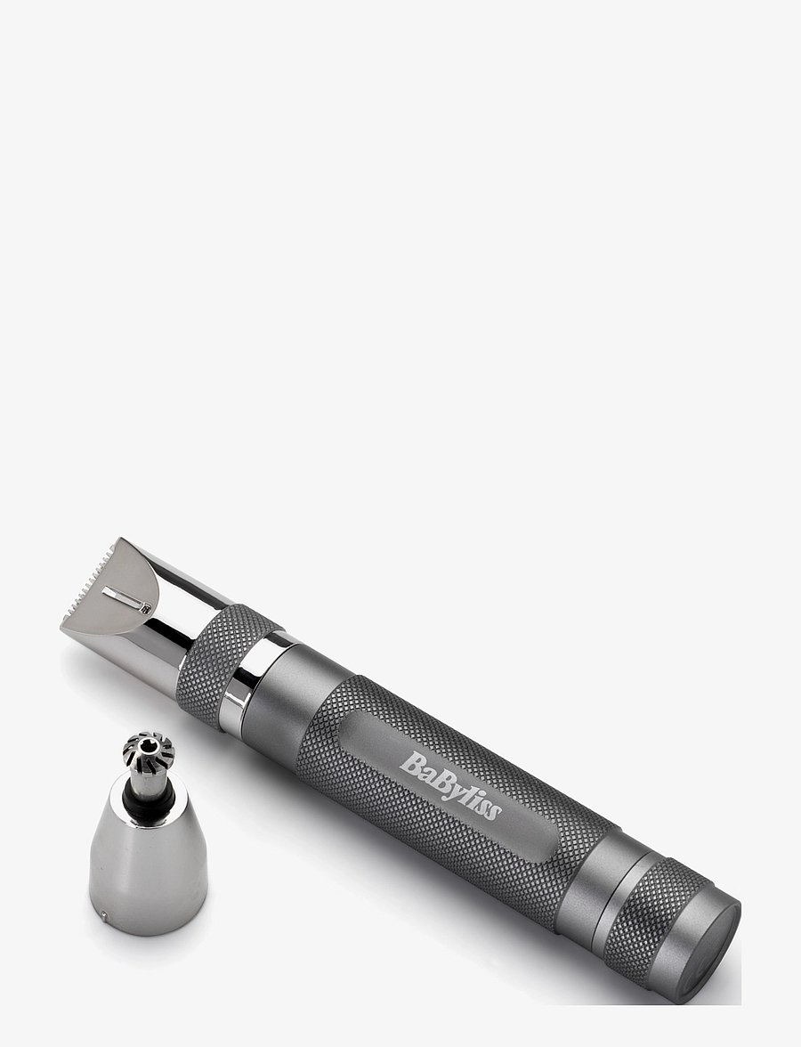 BaByliss - Super X Metal Series Nose, Ear and Eyebrow Trimmer - for him - grey/chrome - 1