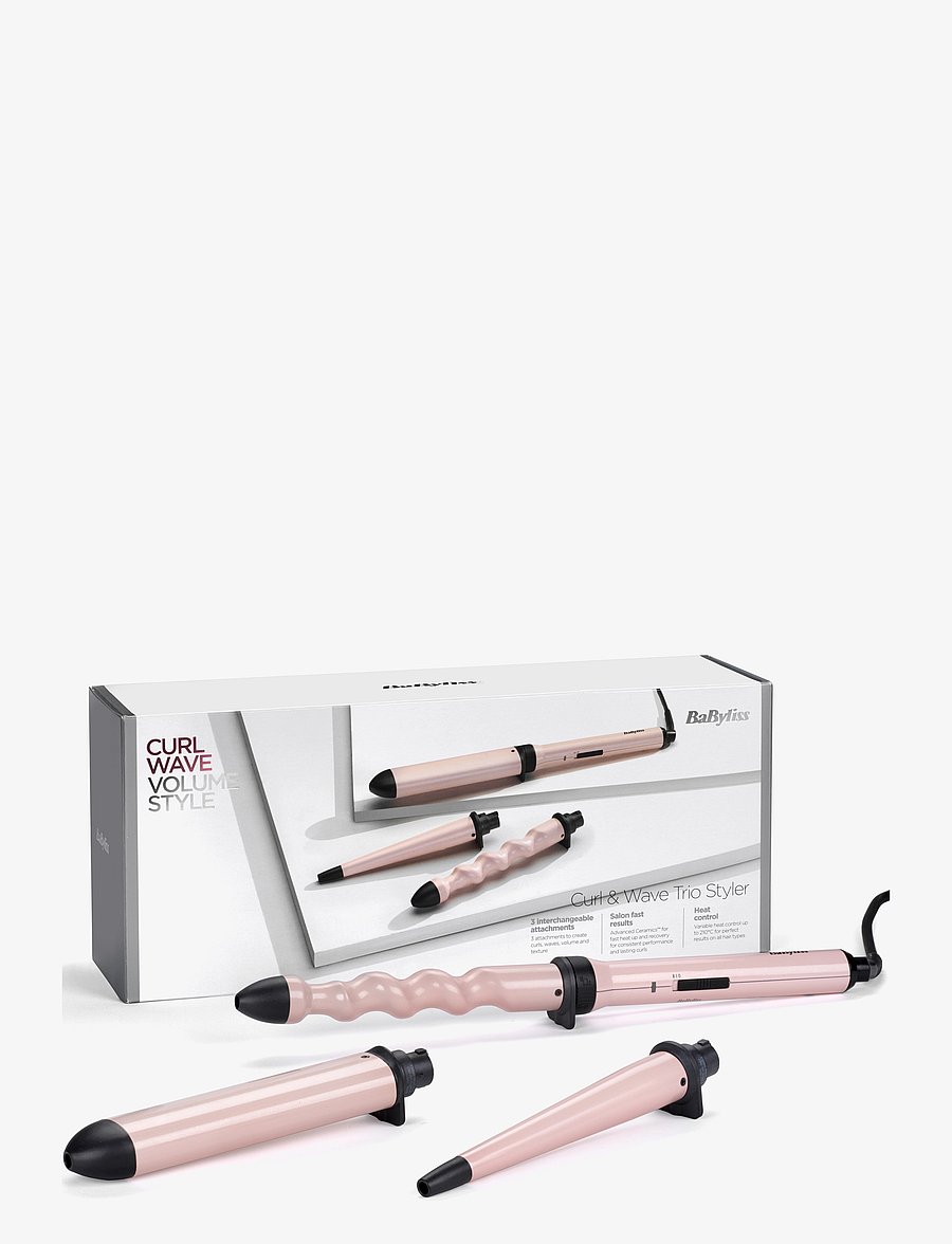 BaByliss - Curl & Wave Trio Styler - lokitangid - pink - 1
