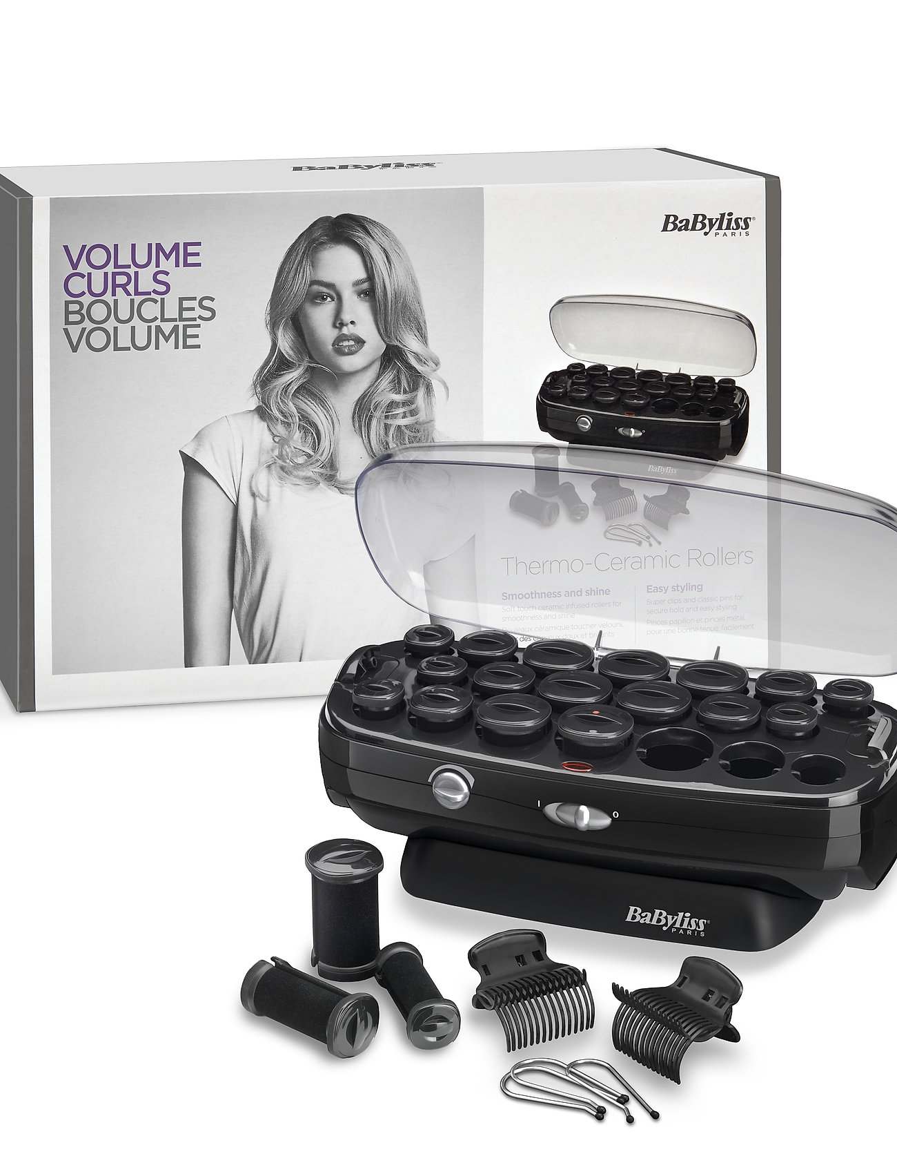 BaByliss - Thermo-Ceramic Rollers - värmespolar - black - 2