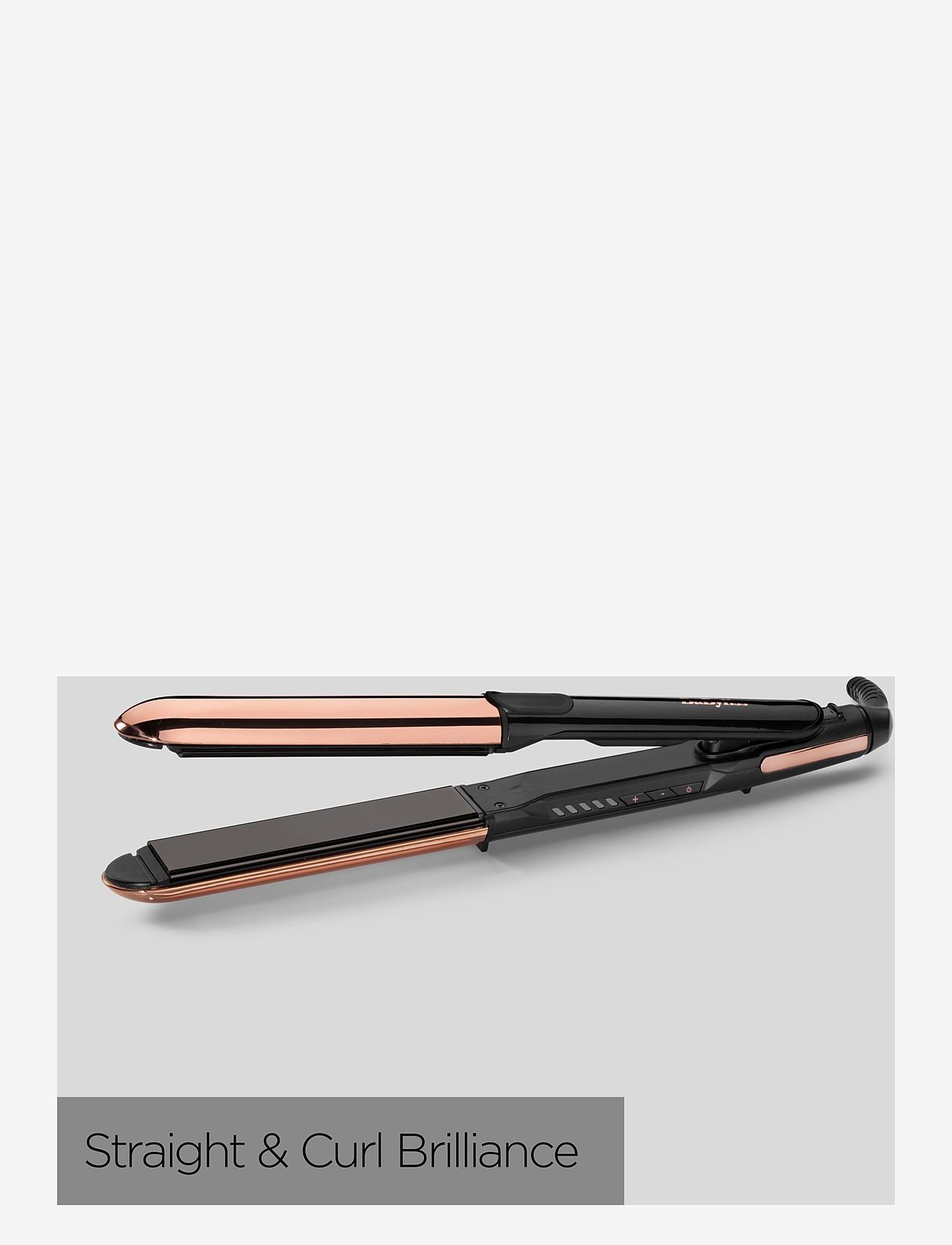 BaByliss - Straight & Curl Brilliance - lokitangid - black/gold - 2