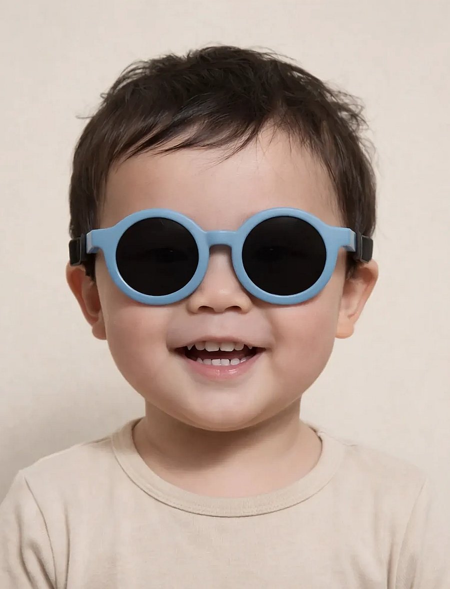 BabyMocs - BabyMocs Child Signature Bendable Sunglasses - solbriller - blue - 0
