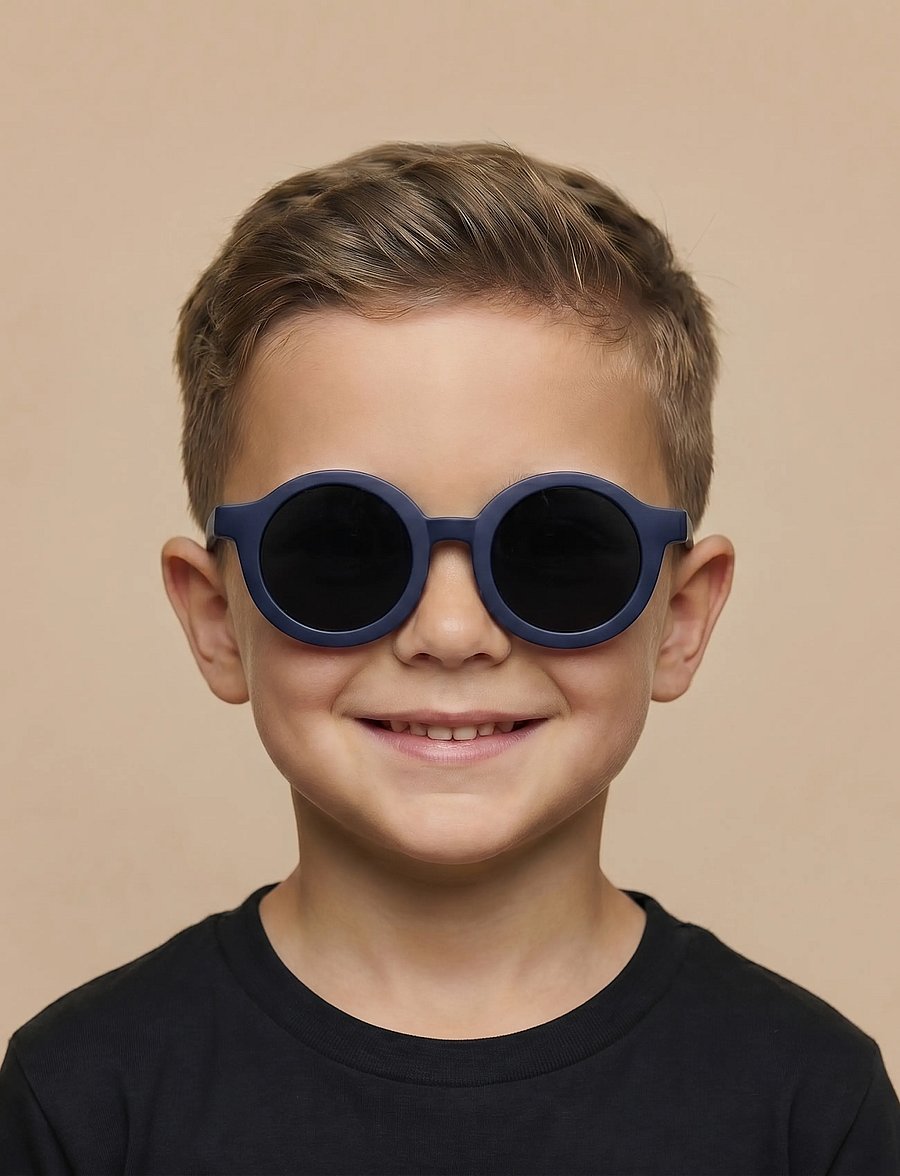 BabyMocs - BabyMocs Child Signature Bendable Sunglasses - solbriller - navy - 0