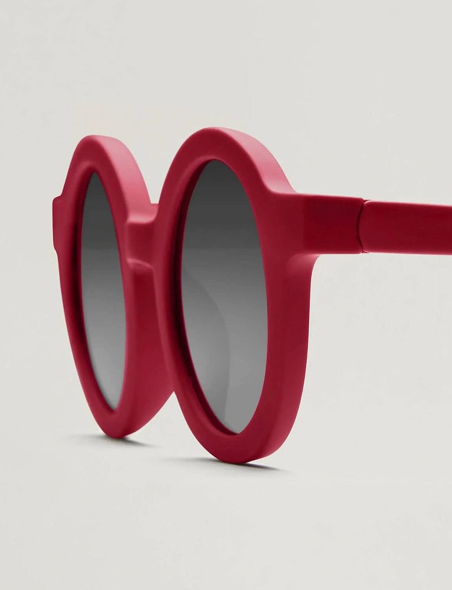 BabyMocs - BabyMocs Child Signature Bendable Sunglasses - solbriller - red - 4