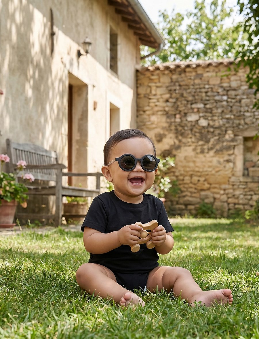 BabyMocs - BabyMocs Child Signature Sunglasses - solbriller - black - 4