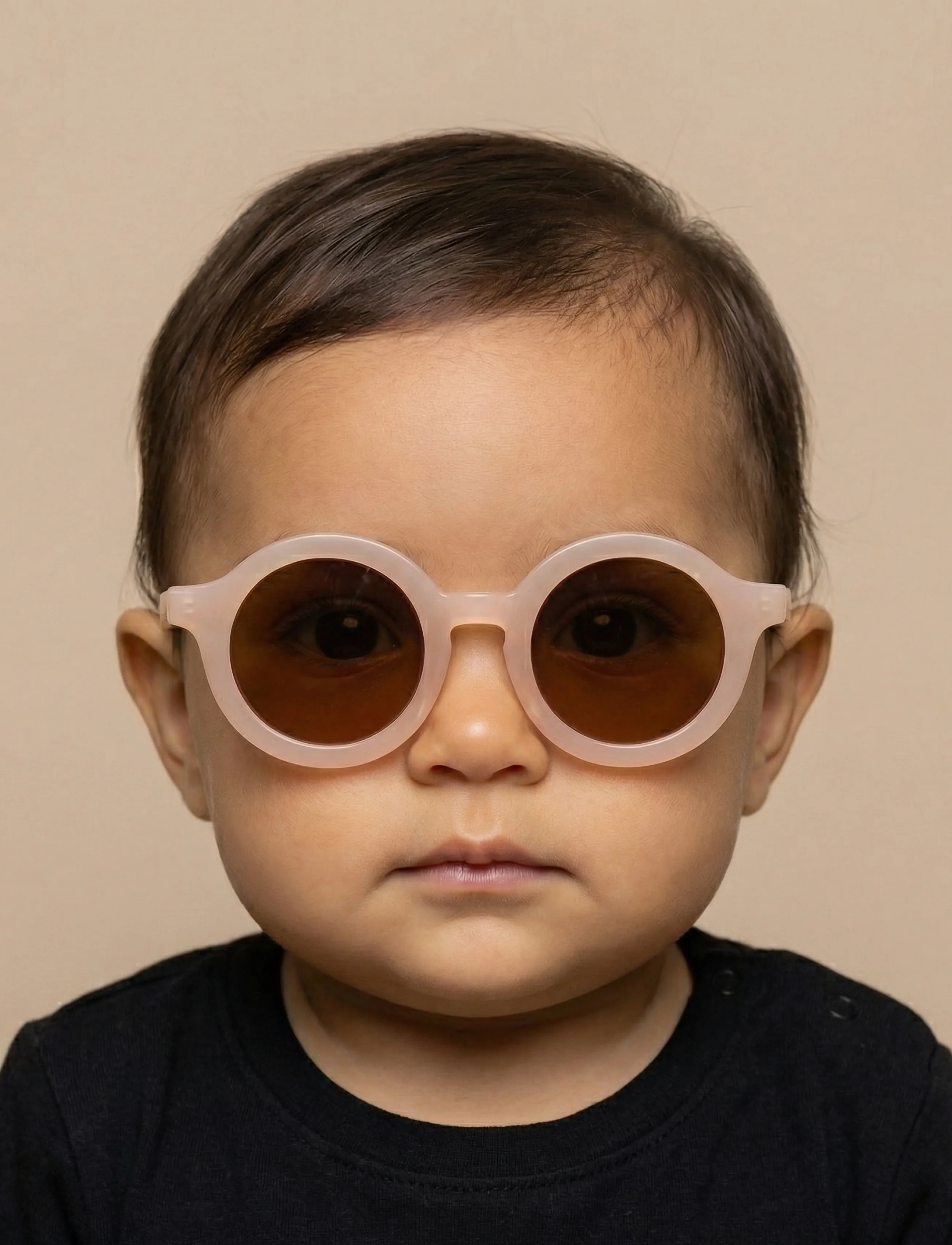 BabyMocs Child Signature Sunglasses, Børn, Børne Runde Solbriller, Pink, Str: 0-1.5Y