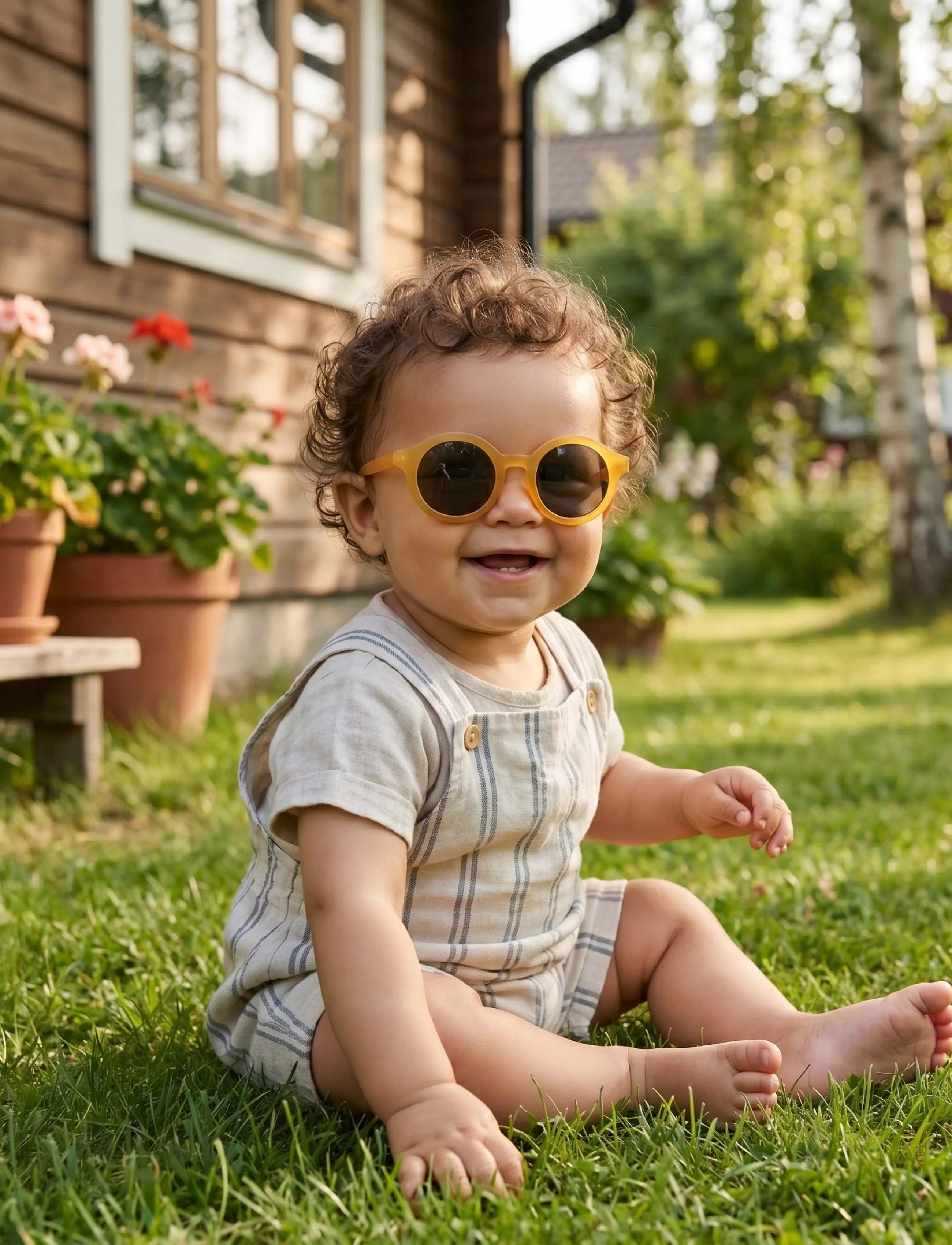 BabyMocs - BabyMocs Child Signature Sunglasses - solbriller - yellow - 4