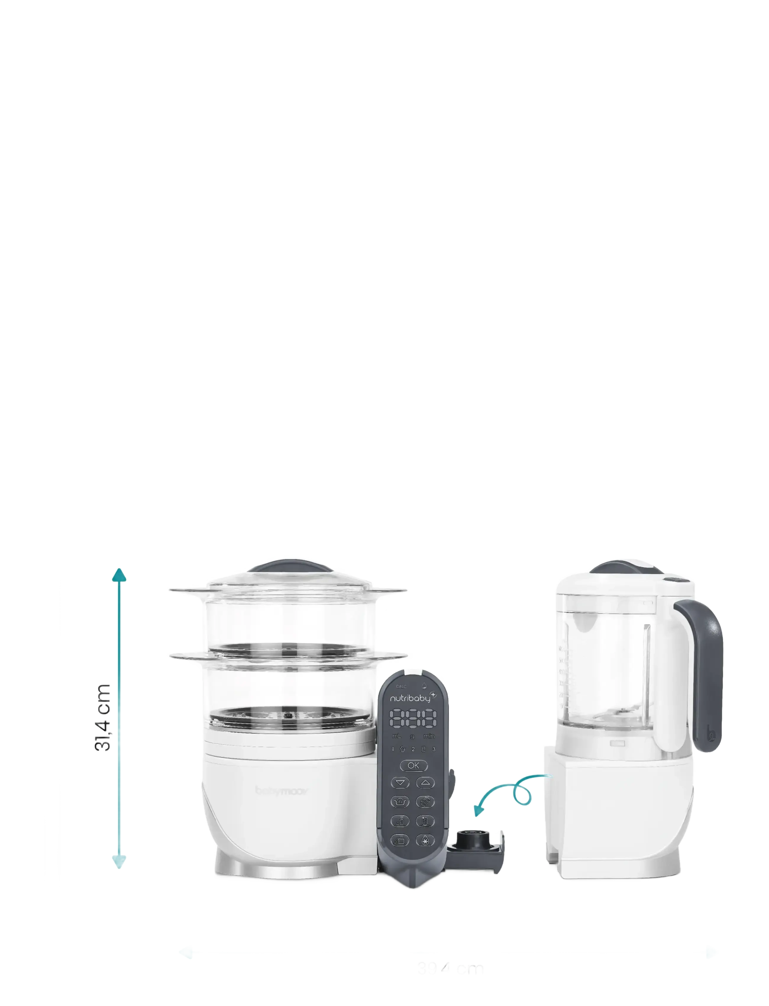 BabyMoov - BUNDLE NUTRIBABY+ ISY POUCHES - füttern - white - 2