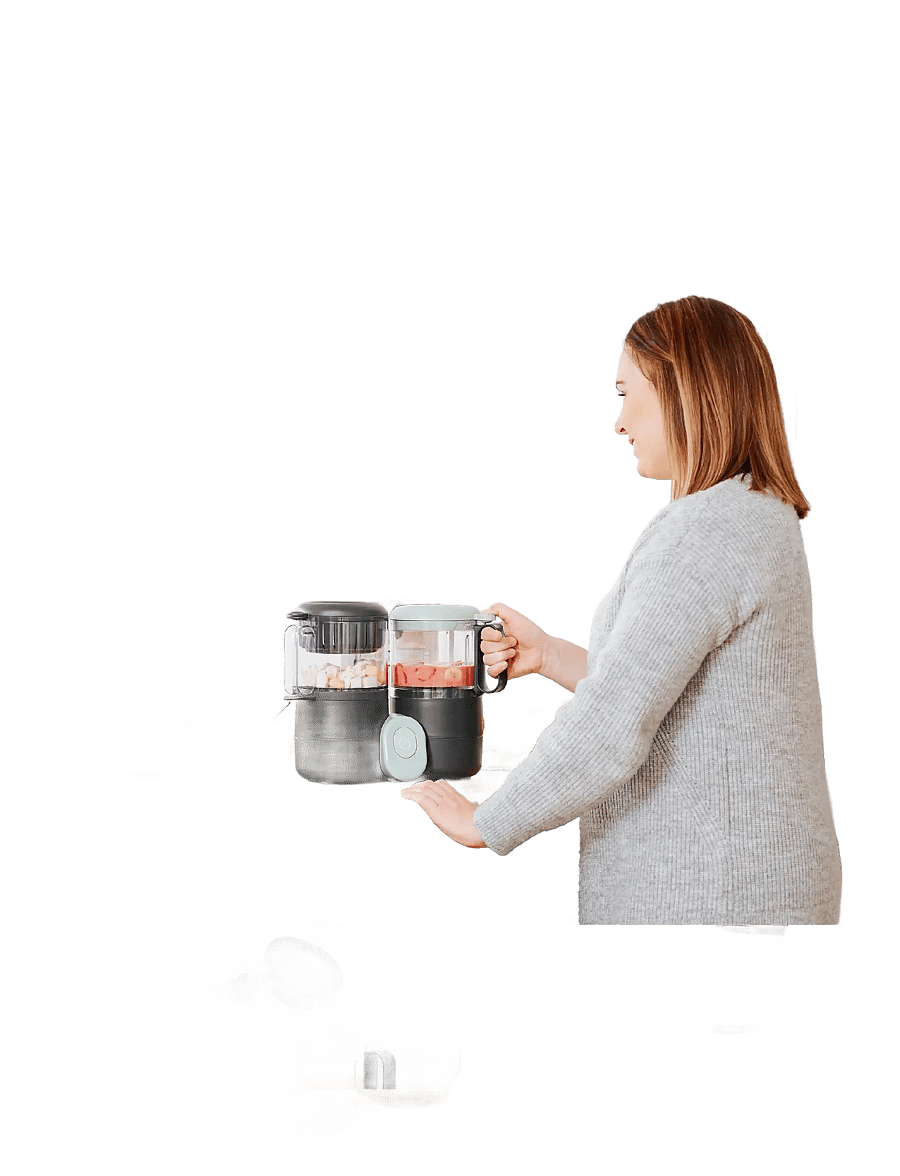 BabyMoov - NUTRIBABY ONE - serveringssæt - grey - 3