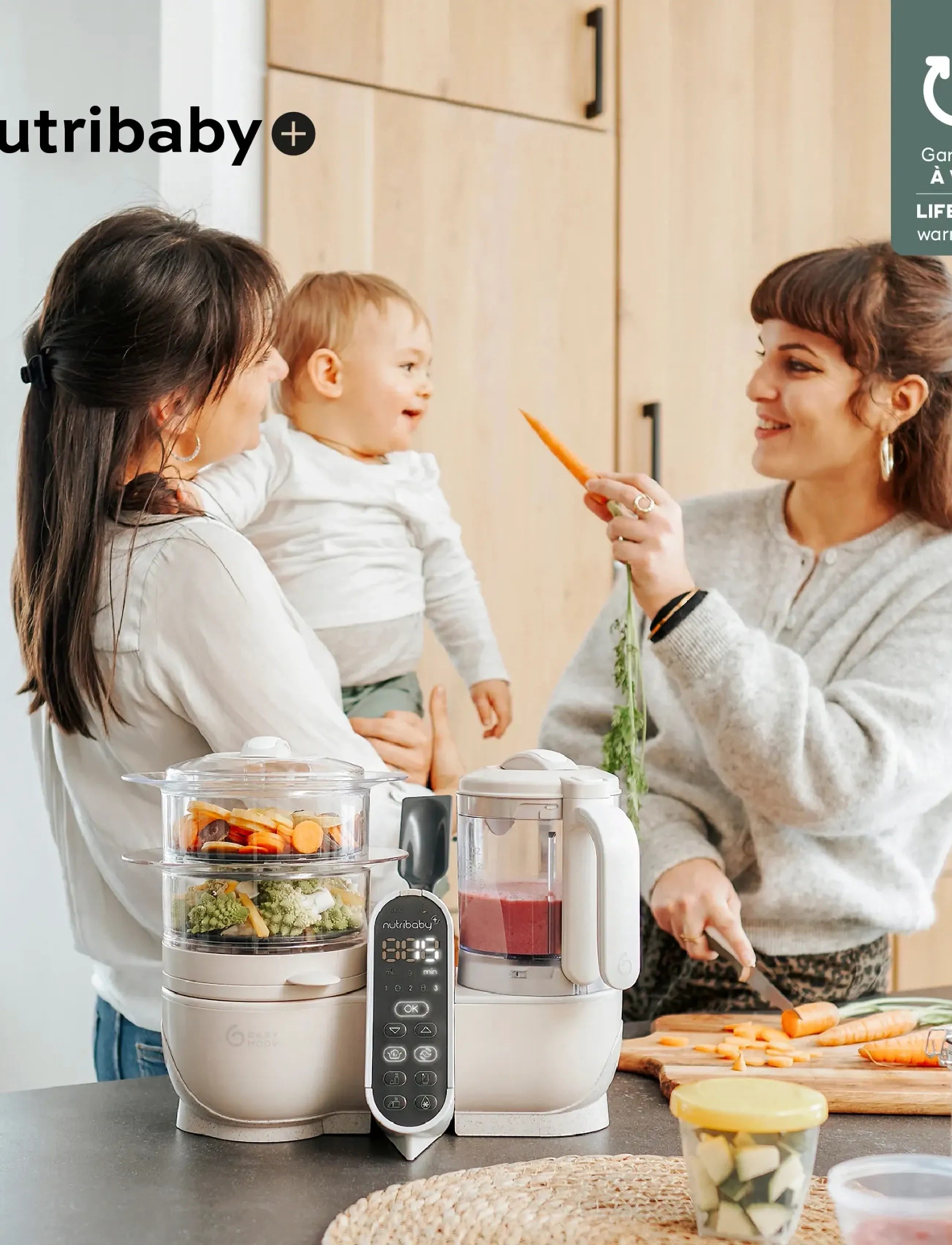 BabyMoov Nutribaby+ Mineral Beige, One Size, Baby Feeding, Creme - Dinner Sets, Kinder