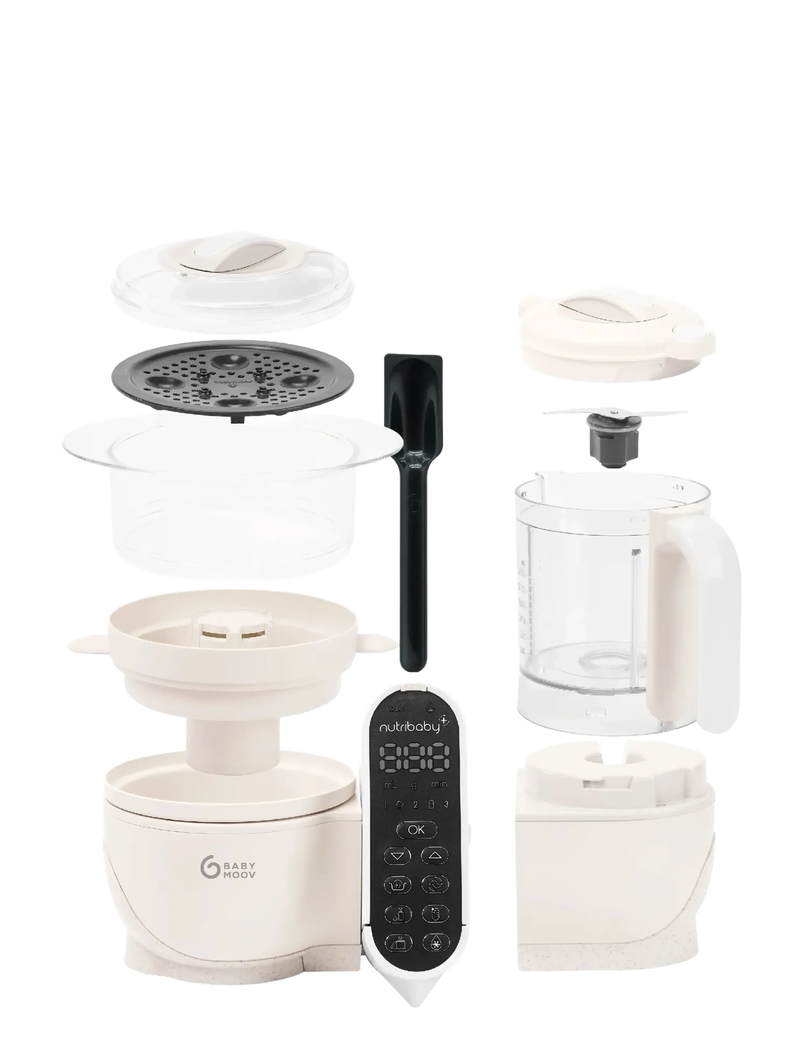 BabyMoov - NUTRIBABY+ MINERAL BEIGE - serveringssæt - mineral beige - 4