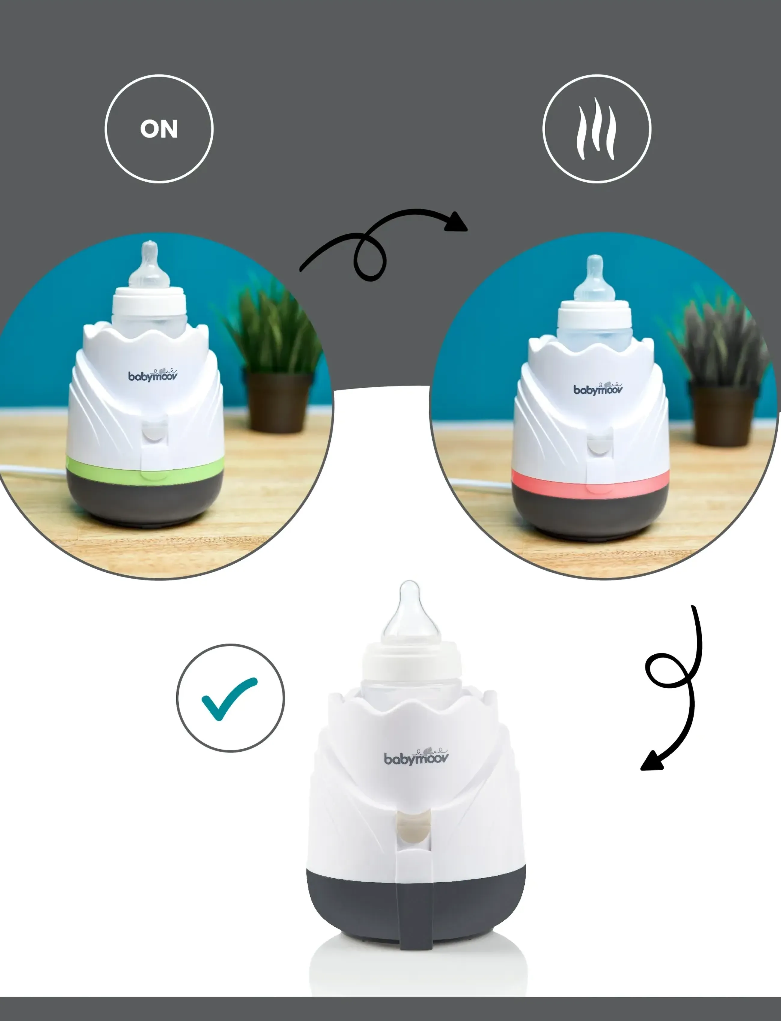 BabyMoov - TULIP BOTTLE WARMER - füttern - white - 4