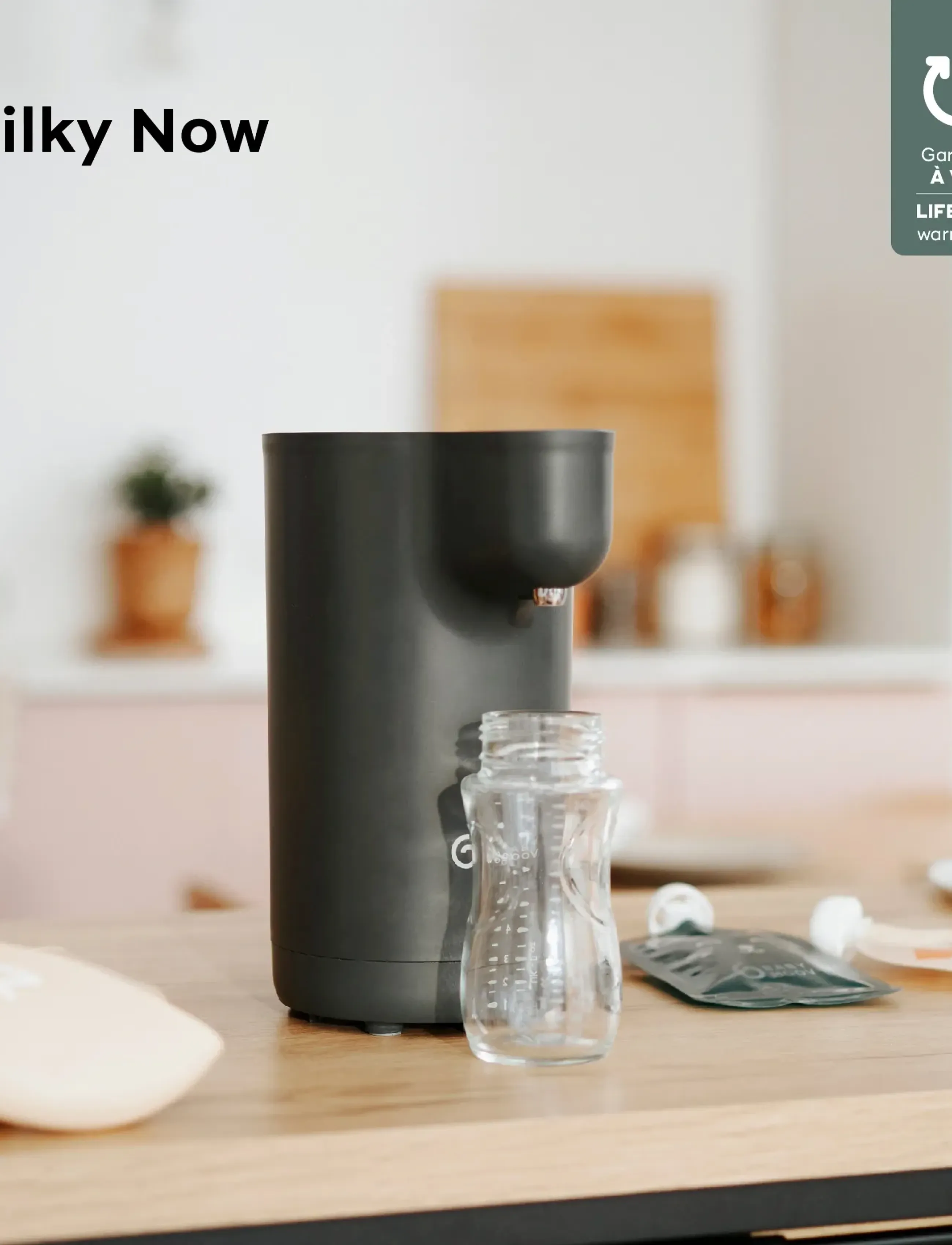 BabyMoov Milky Now, One Size, Black, Fodring Af Babyer > Sterilisering Og Opvarmning, Børn