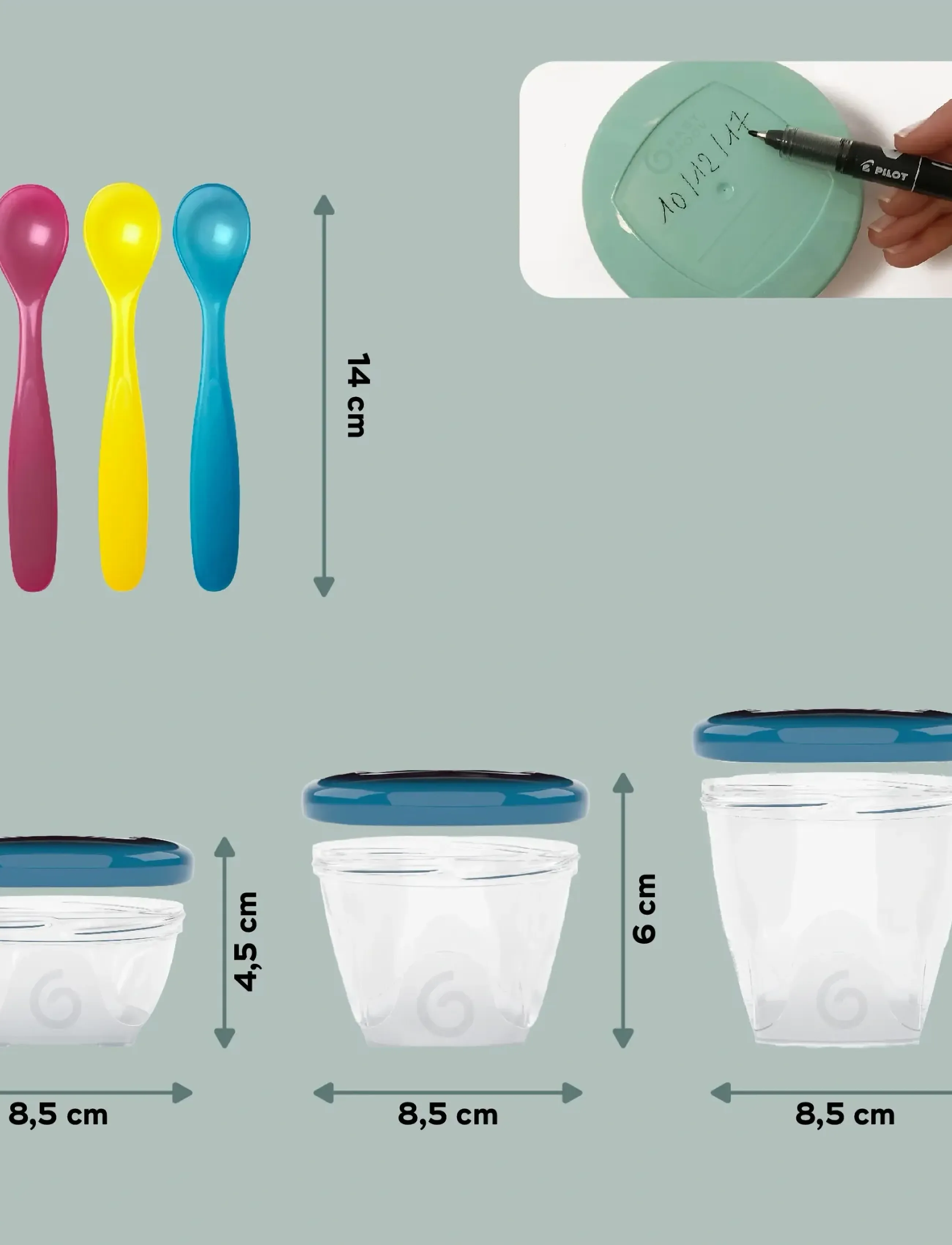 BabyMoov - BABYBOLS MULTISET - baby food containers - multi - 5