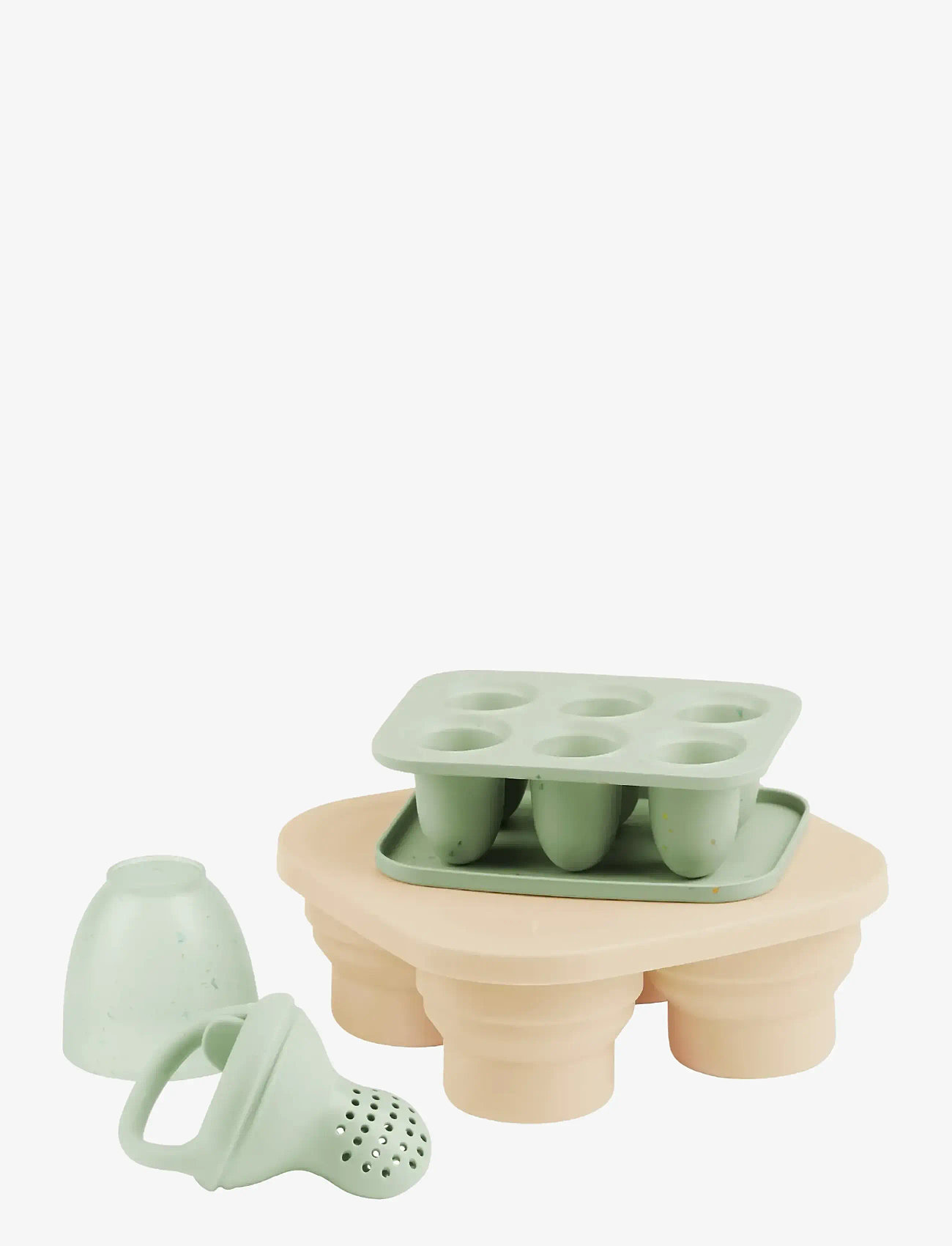 BabyMoov - Silicone containers and Feeder set - behälter für babynahrung - green/pink - 1
