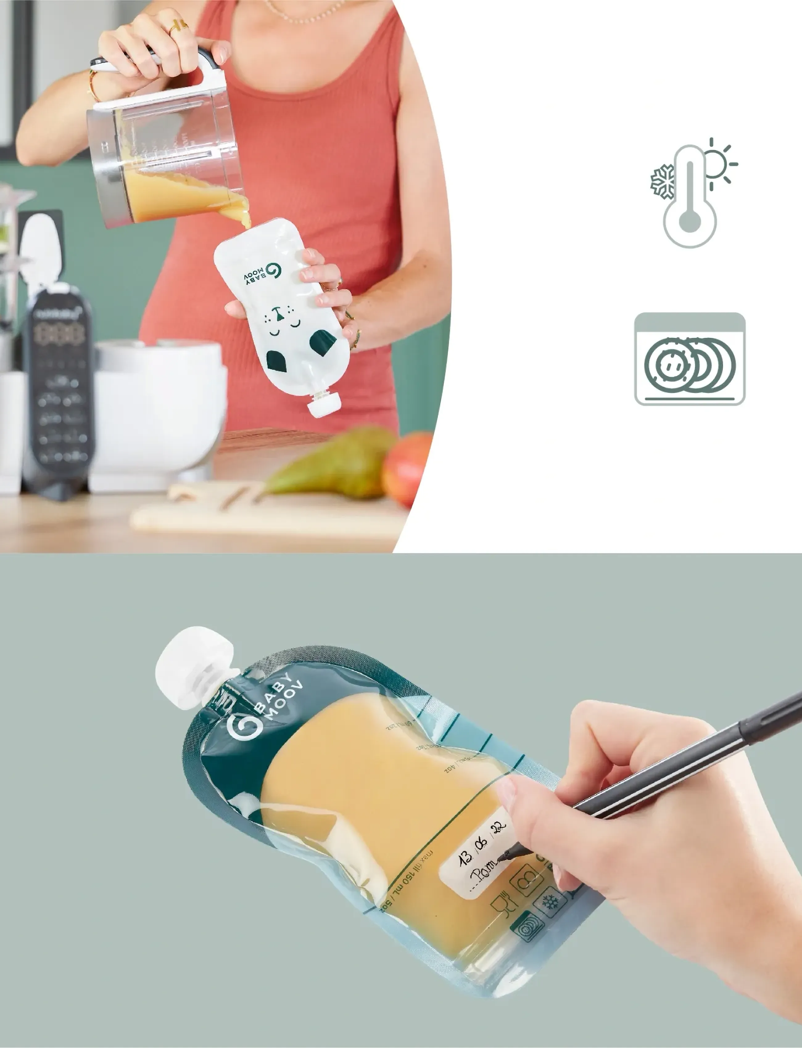 BabyMoov - ISY'POUCHES - matpåsar - multi - 3