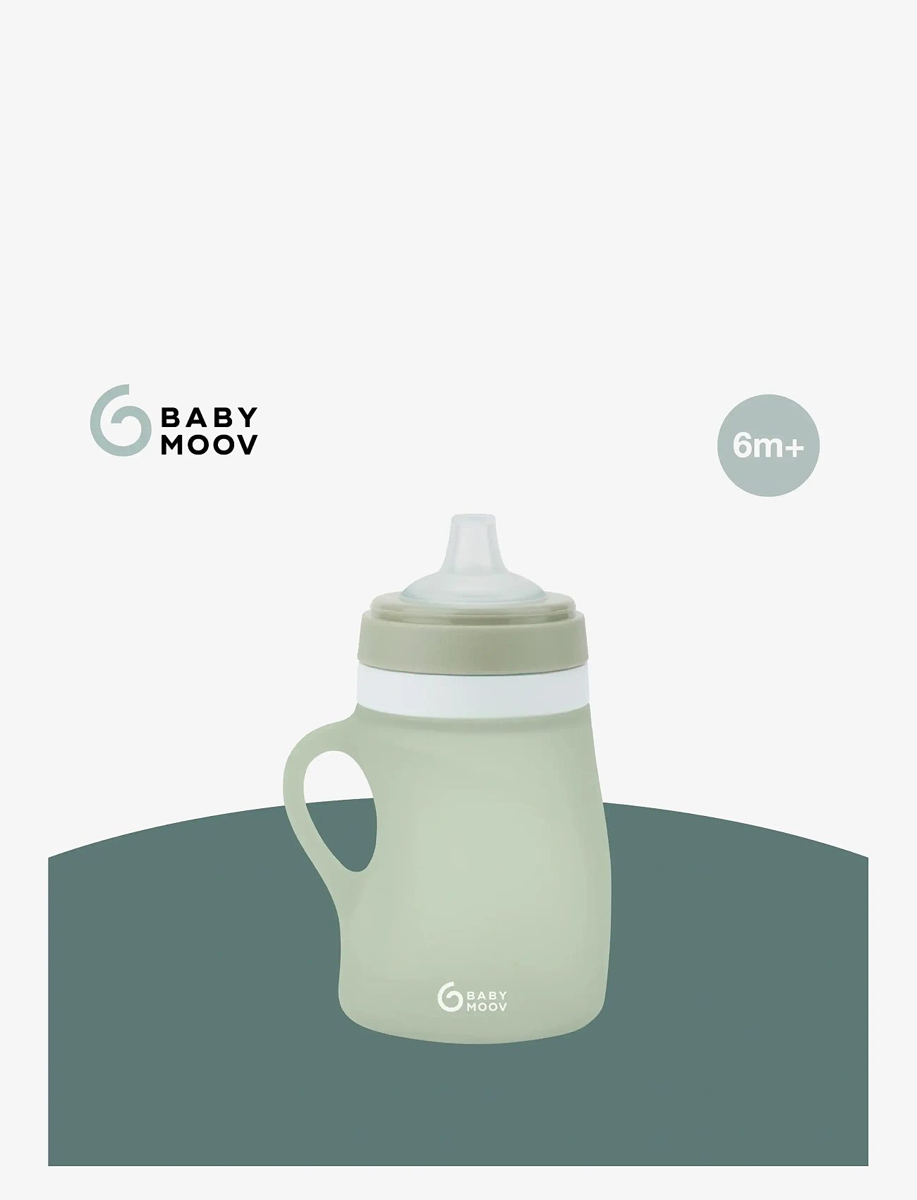 BabyMoov - Silicone Water bottle - babyflaschen - green - 2