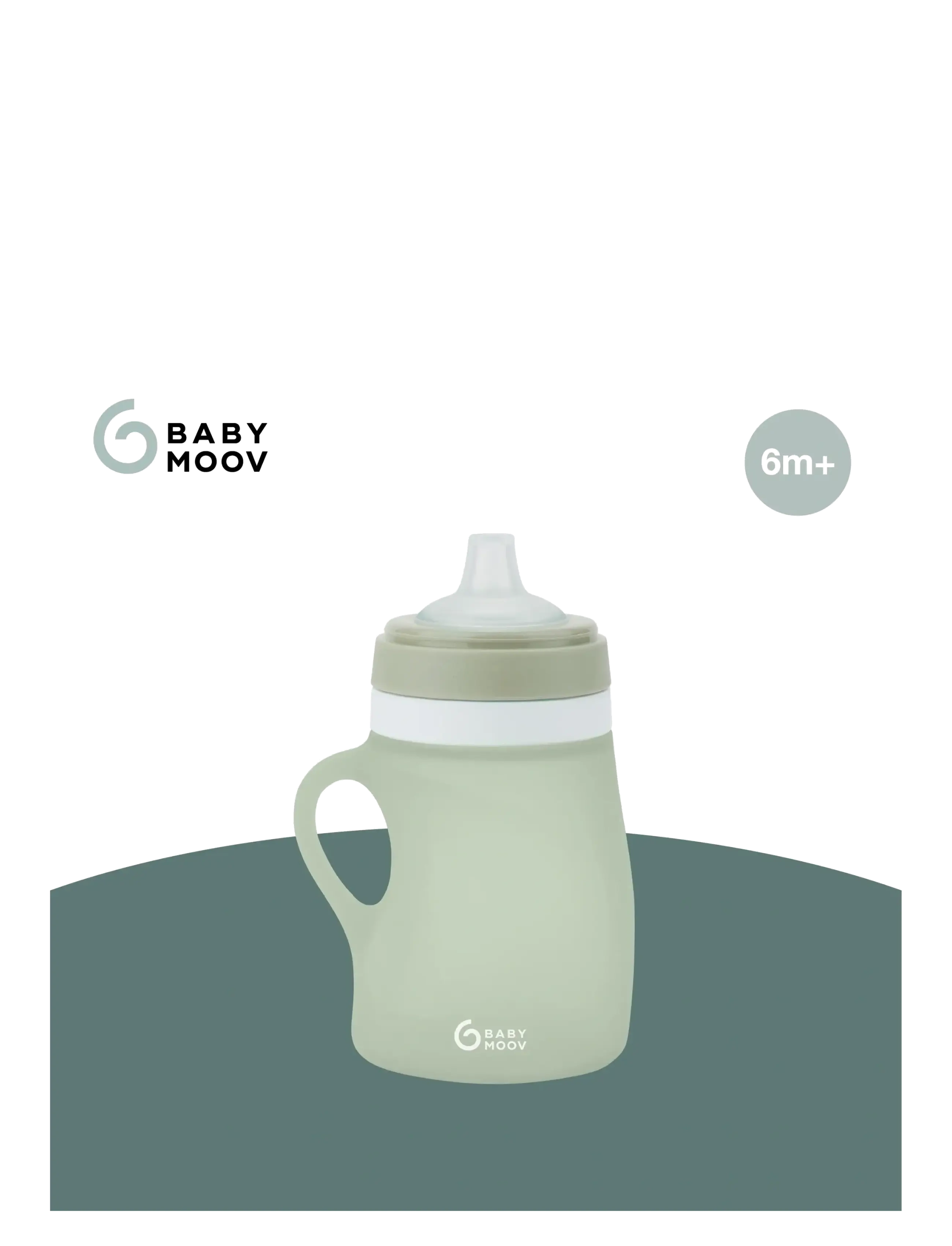 BabyMoov - Silicone Water bottle - baby bottles - green - 2