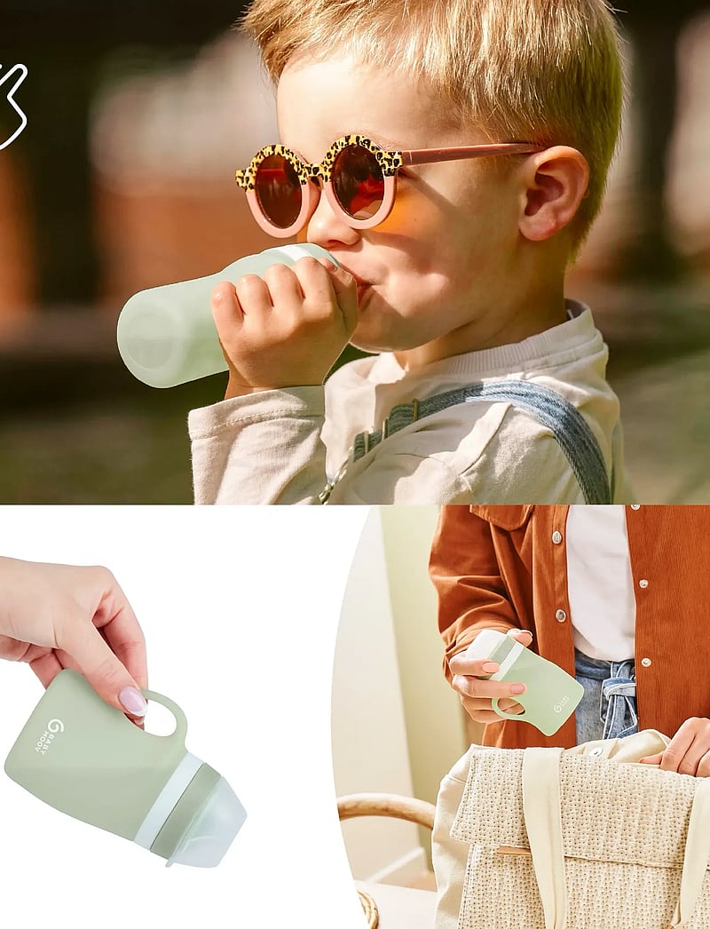 BabyMoov - Silicone Water bottle - babyflaschen - green - 4