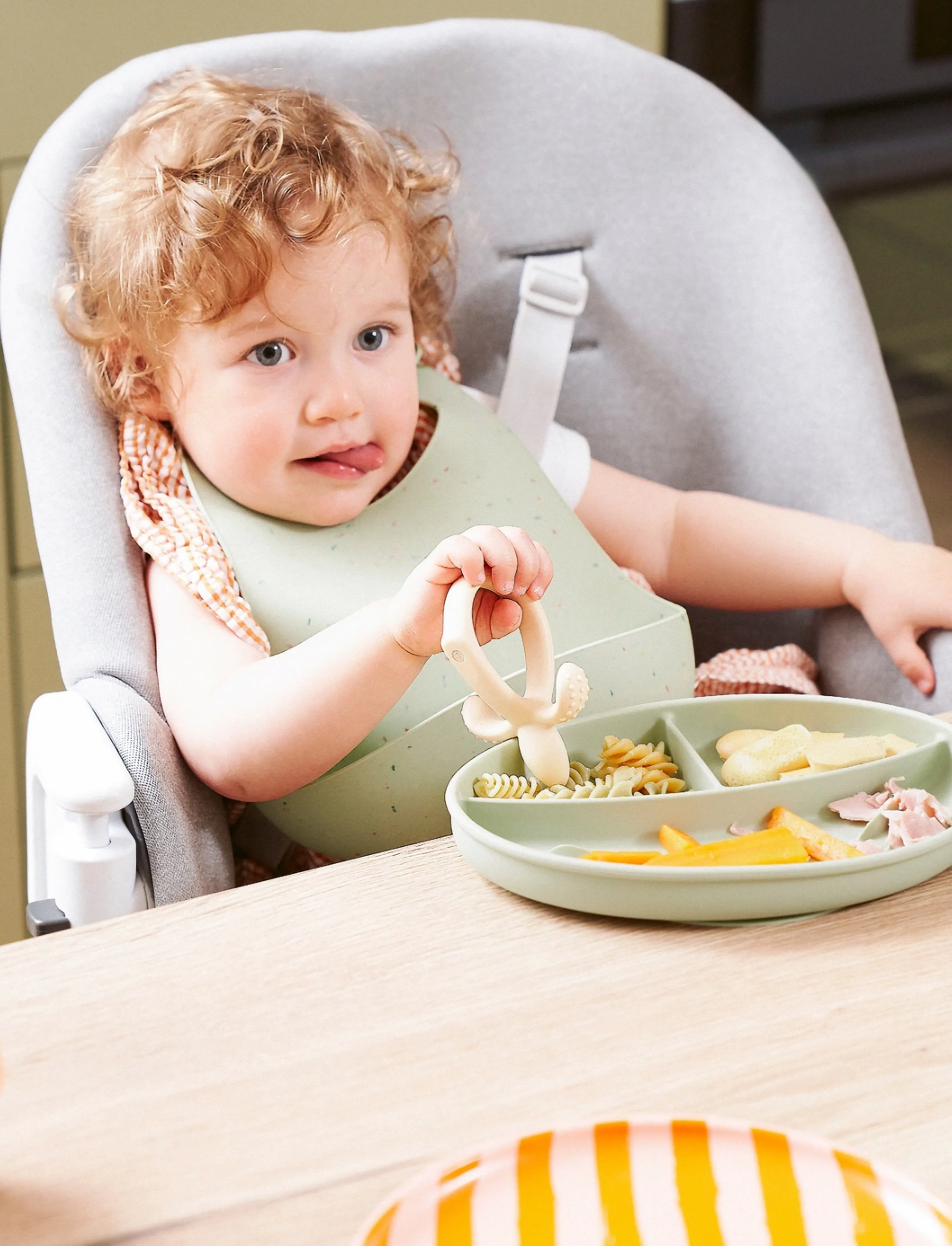 BabyMoov - Devided plate - Green - lėkštės - green - 5