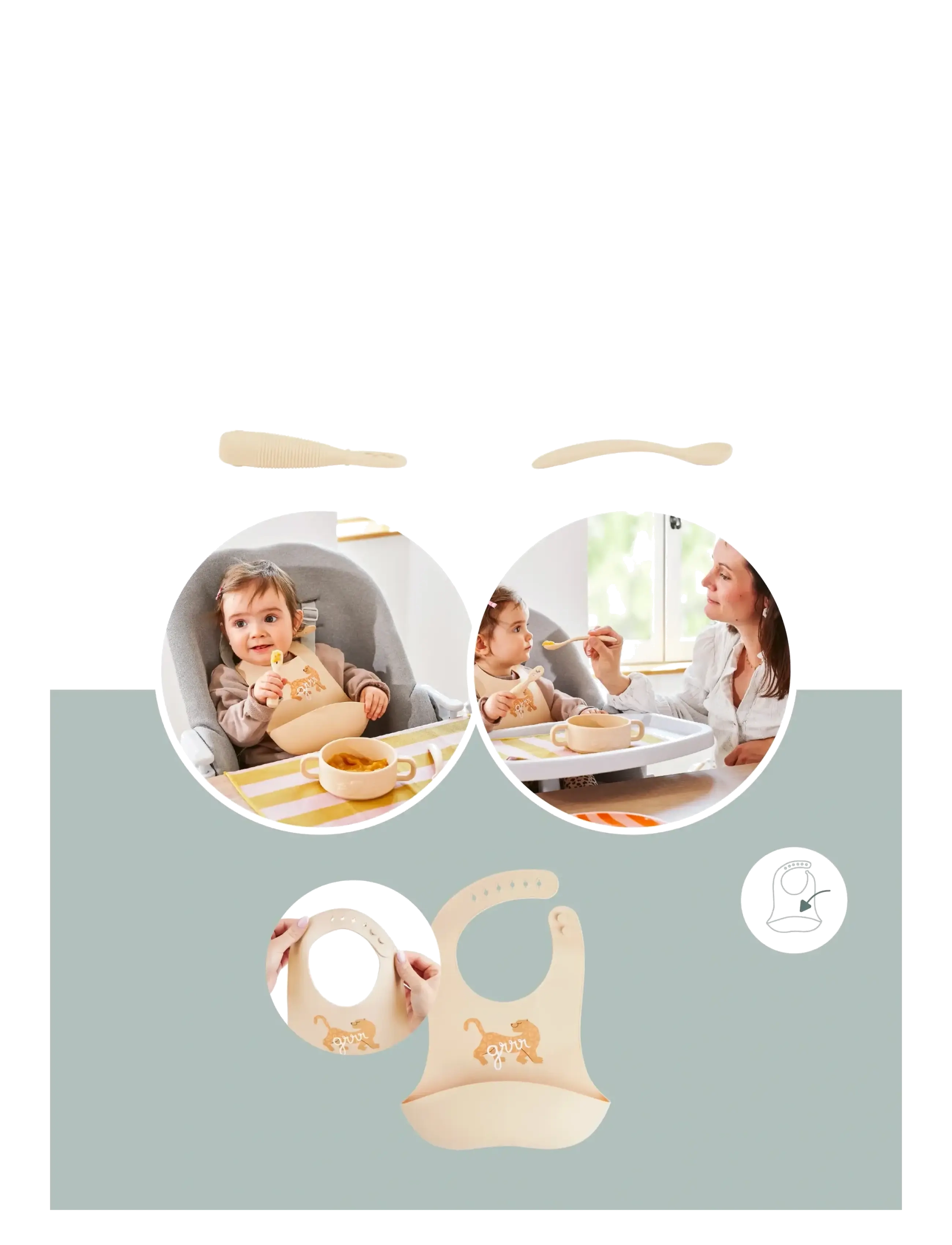BabyMoov - Baby First Meal set Mini Roar - pink - 3