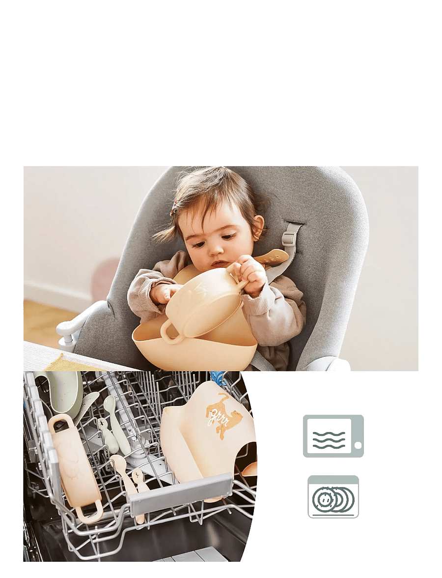BabyMoov - Baby First Meal set Mini Roar - pink - 4