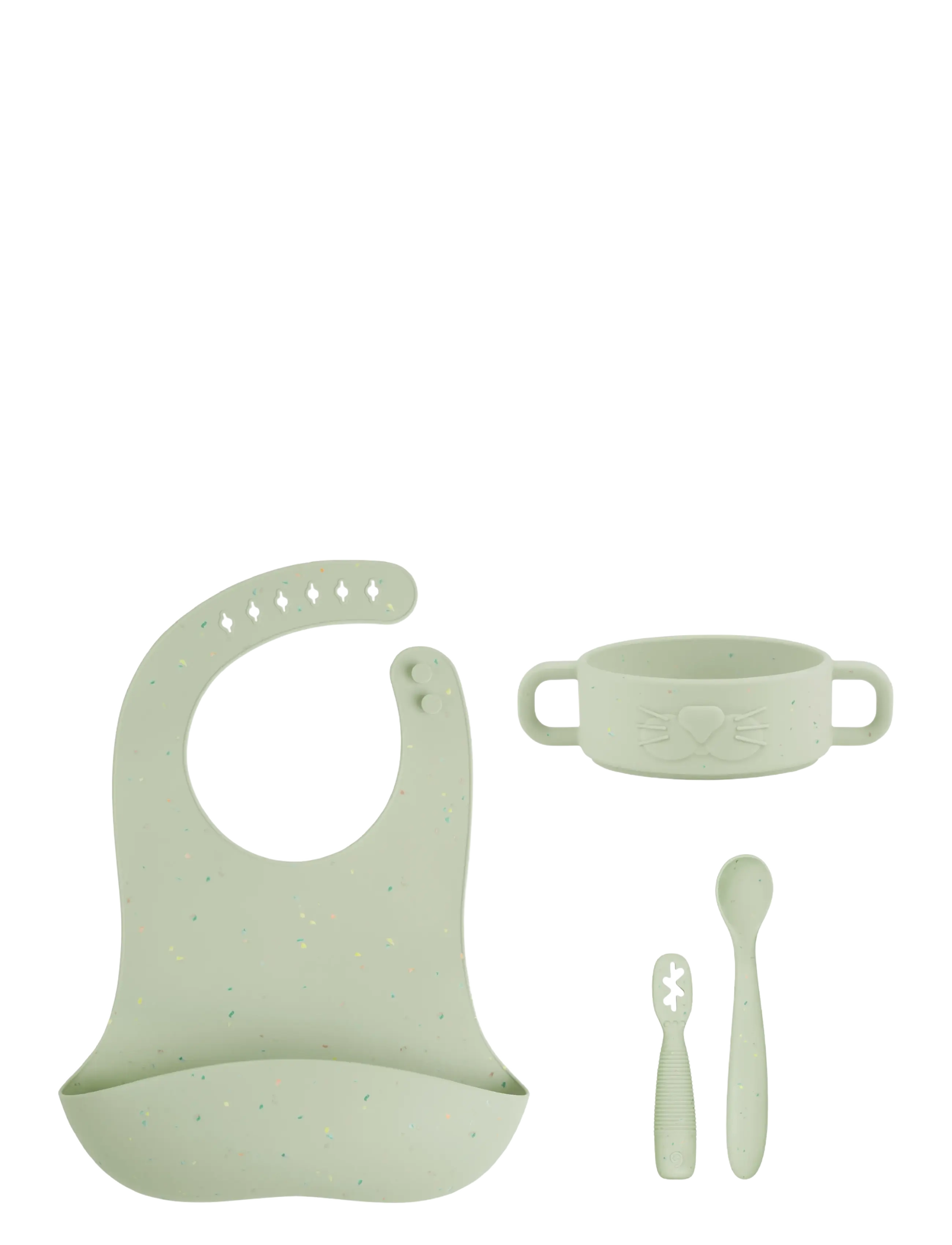 BabyMoov Baby First Meal Set Mini Arty, Dinner Sæt, Grøn, Str: ONE SIZE