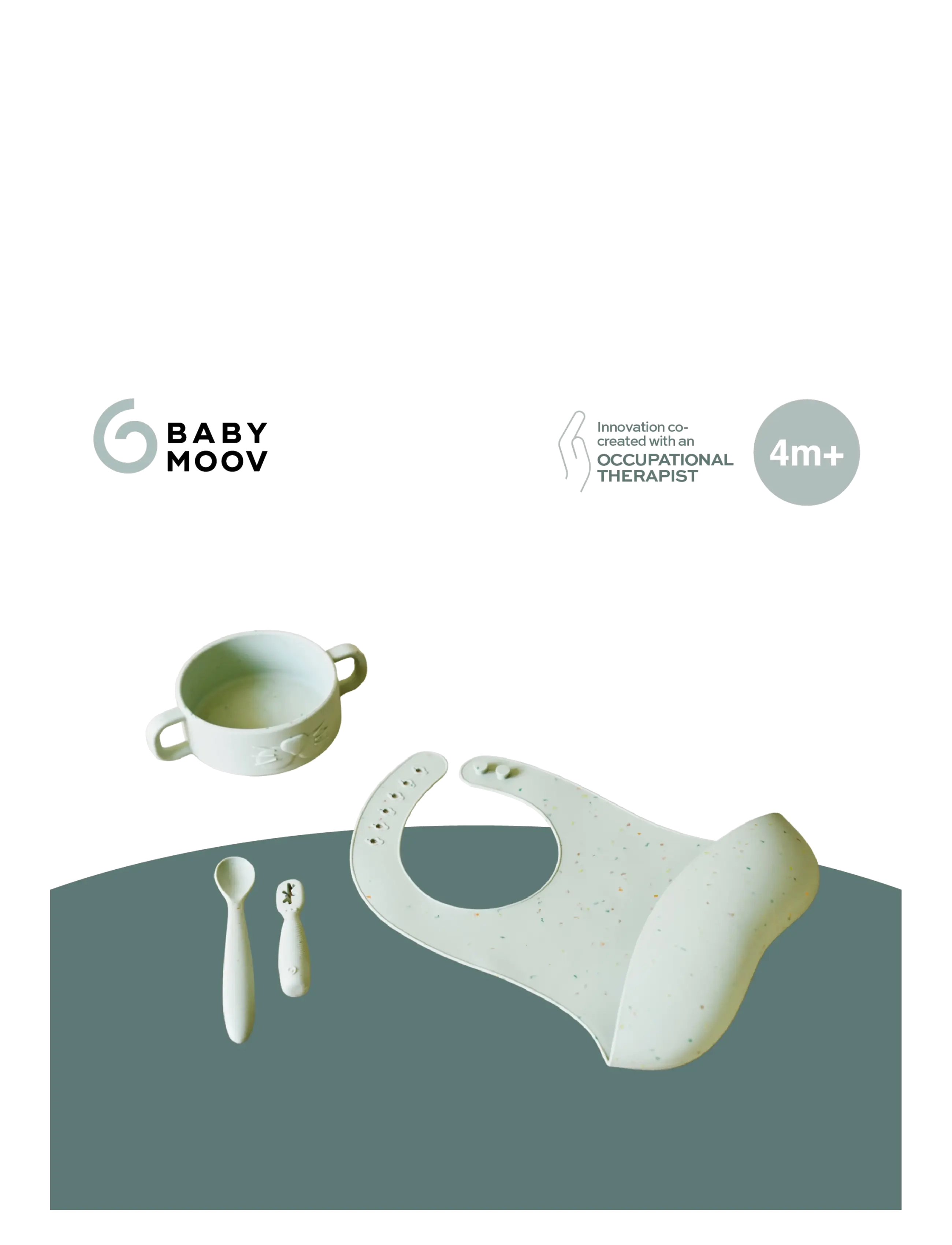 BabyMoov - Baby First Meal set Mini Arty - green - 3