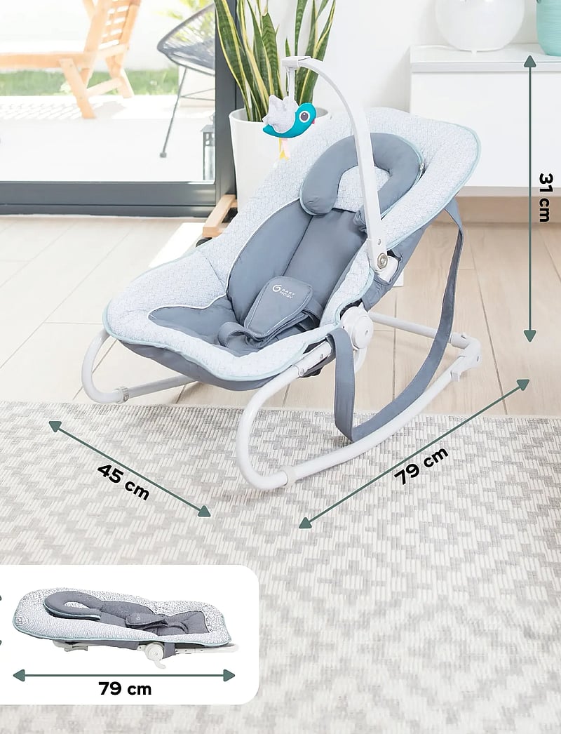 BabyMoov - GRAPHIK BOUNCER BLUE - babysitters - blue - 5