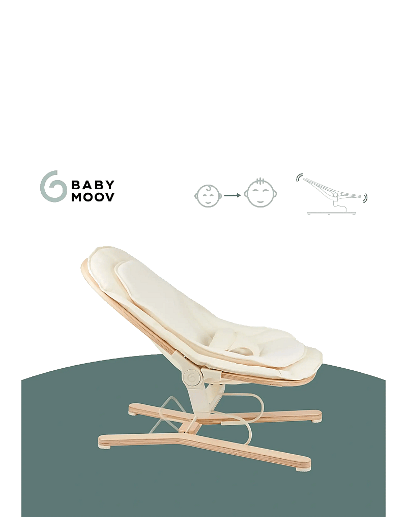 BabyMoov - Swoon Flow Bouncer - babywippen - white - 2