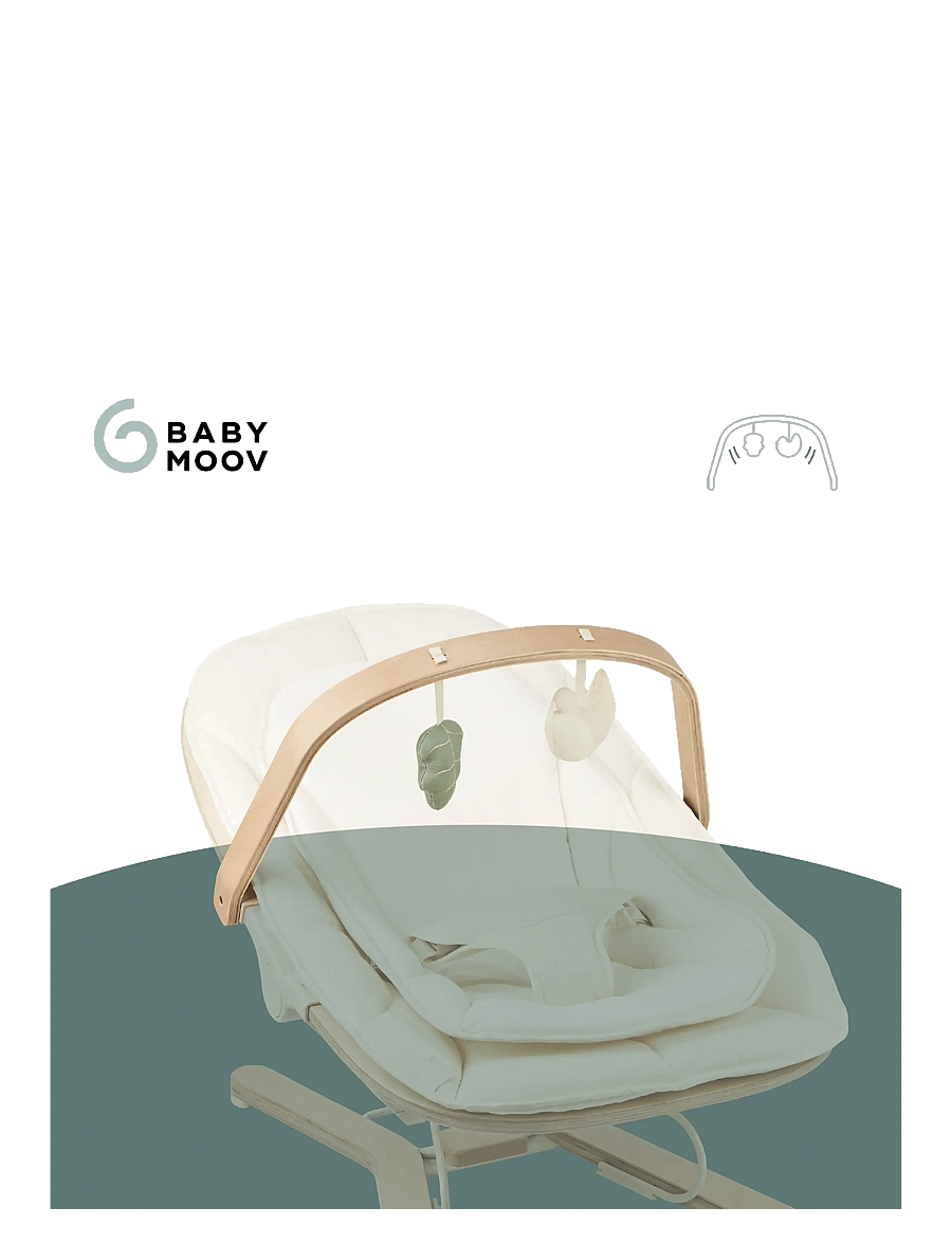 BabyMoov - Swoon Flow bouncer Play Arch - voodikarussellid - white - 3